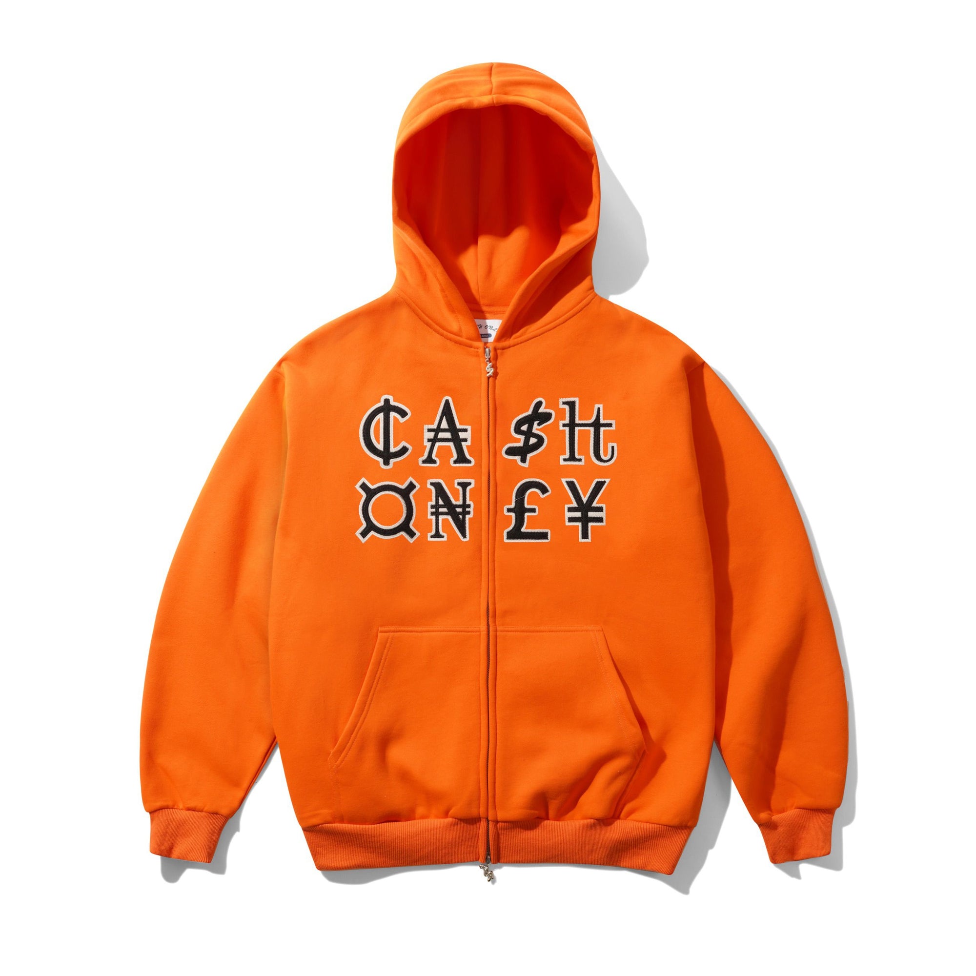 Currency Zip-Thru Hood, Orange