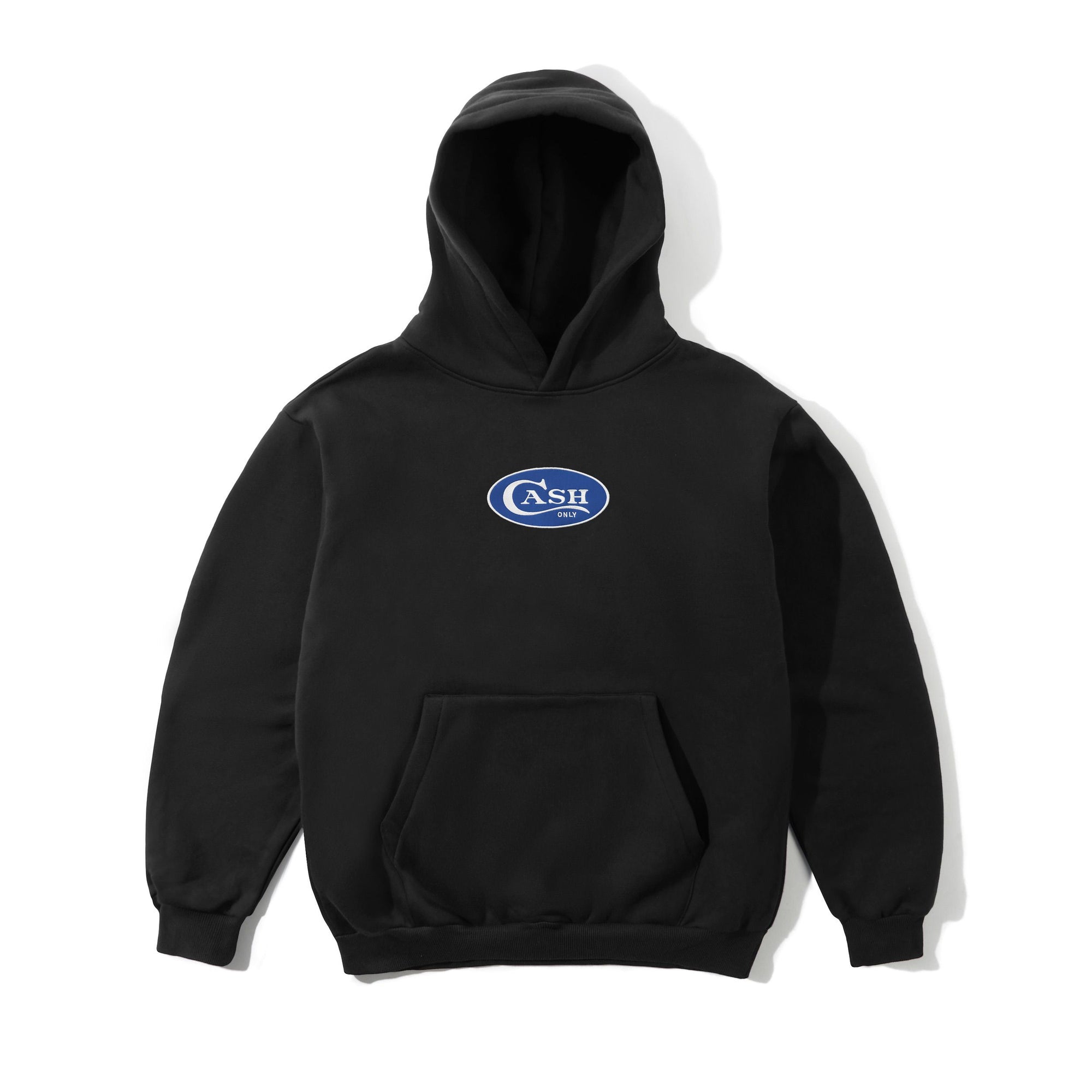 Emblem Pullover Hood, Black