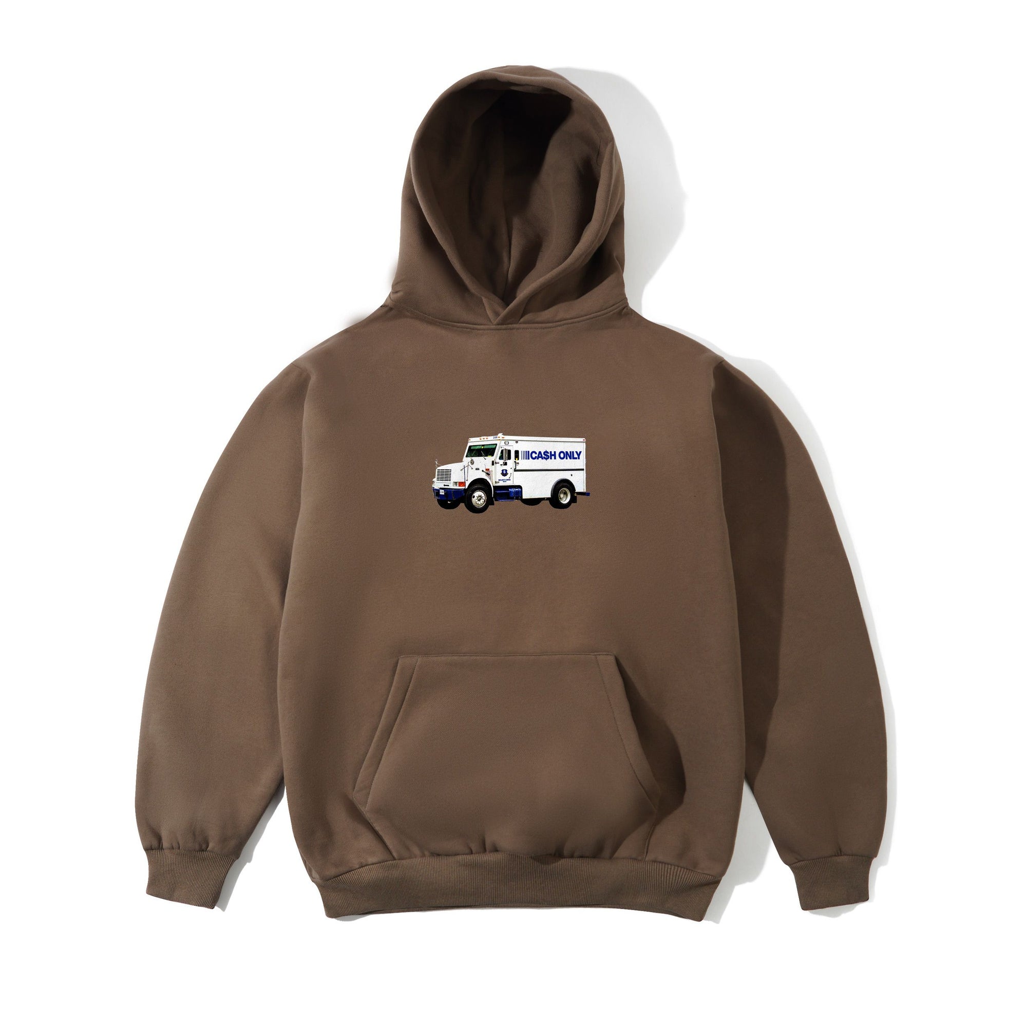 Money Truck Pullover Hood, Brown