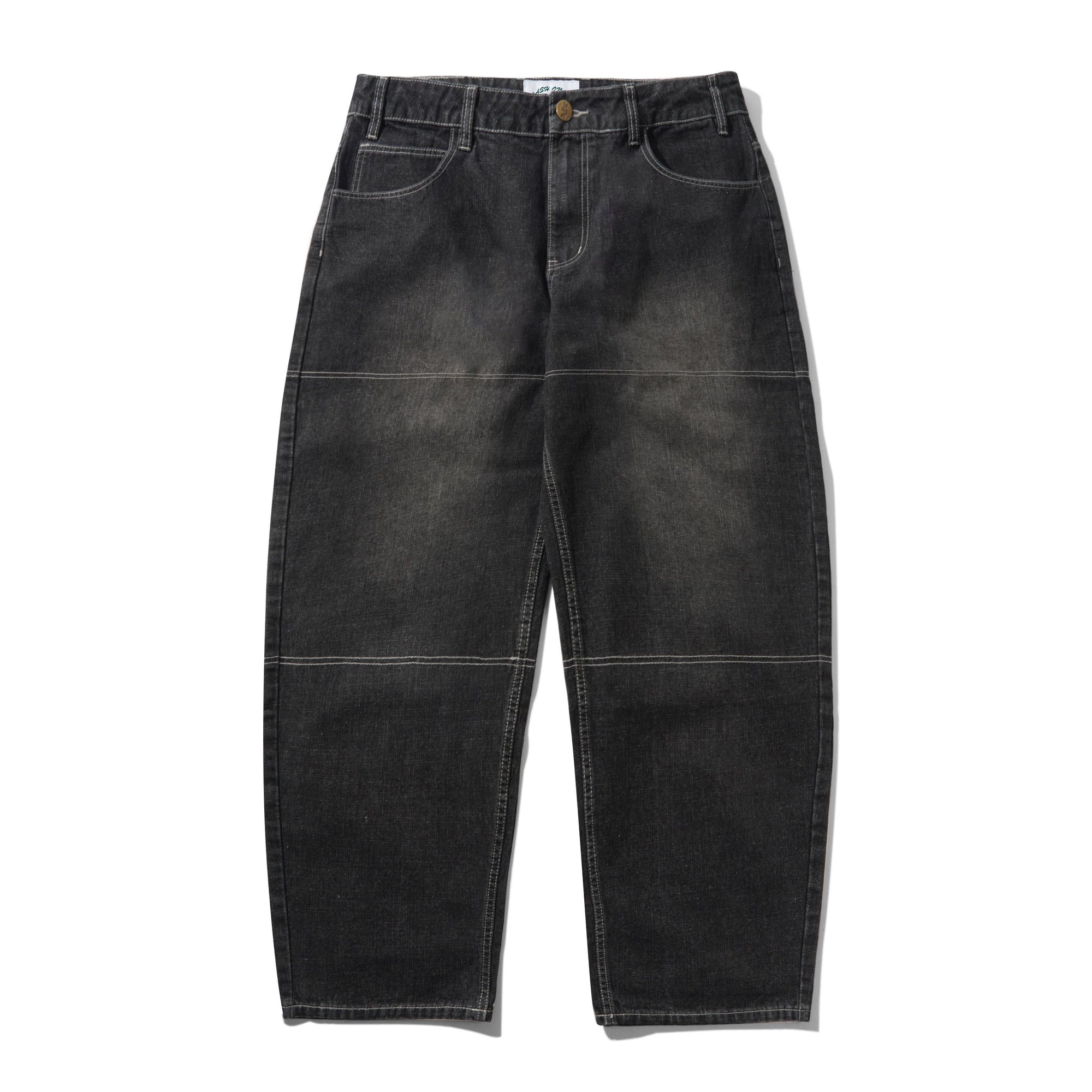 Aleka Denim Jeans, Streaky Black Wash