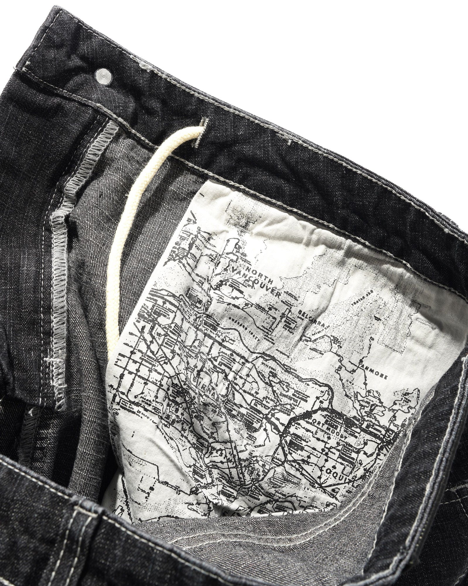 Aleka Denim Jeans, Streaky Black Wash