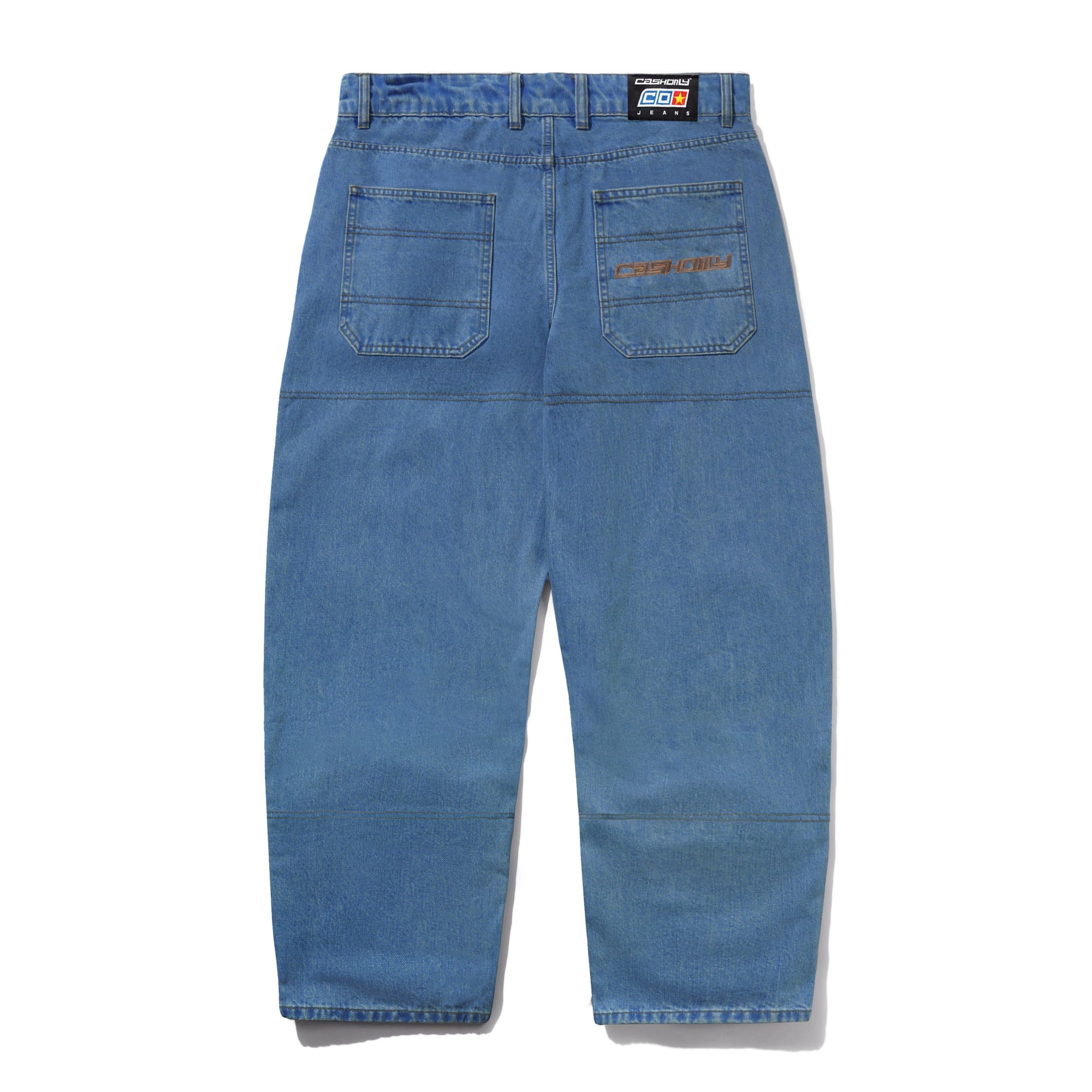Aleka Denim Jeans, Distressed Mid Blue