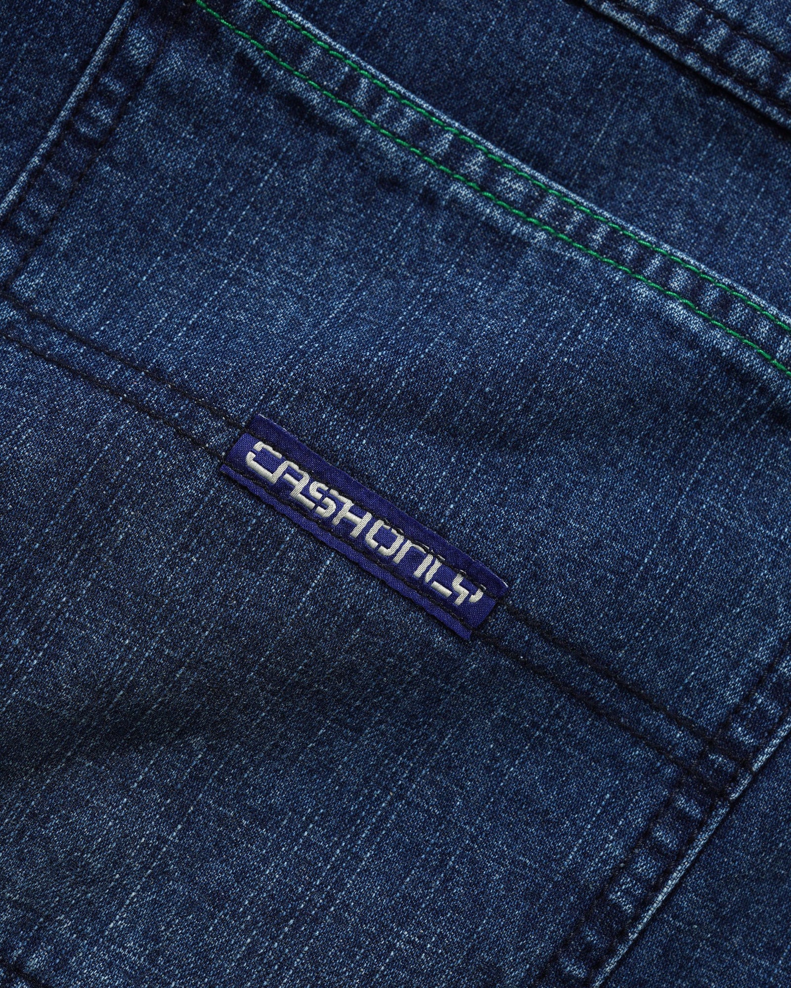 Break Denim Jeans, Washed Slub Blue