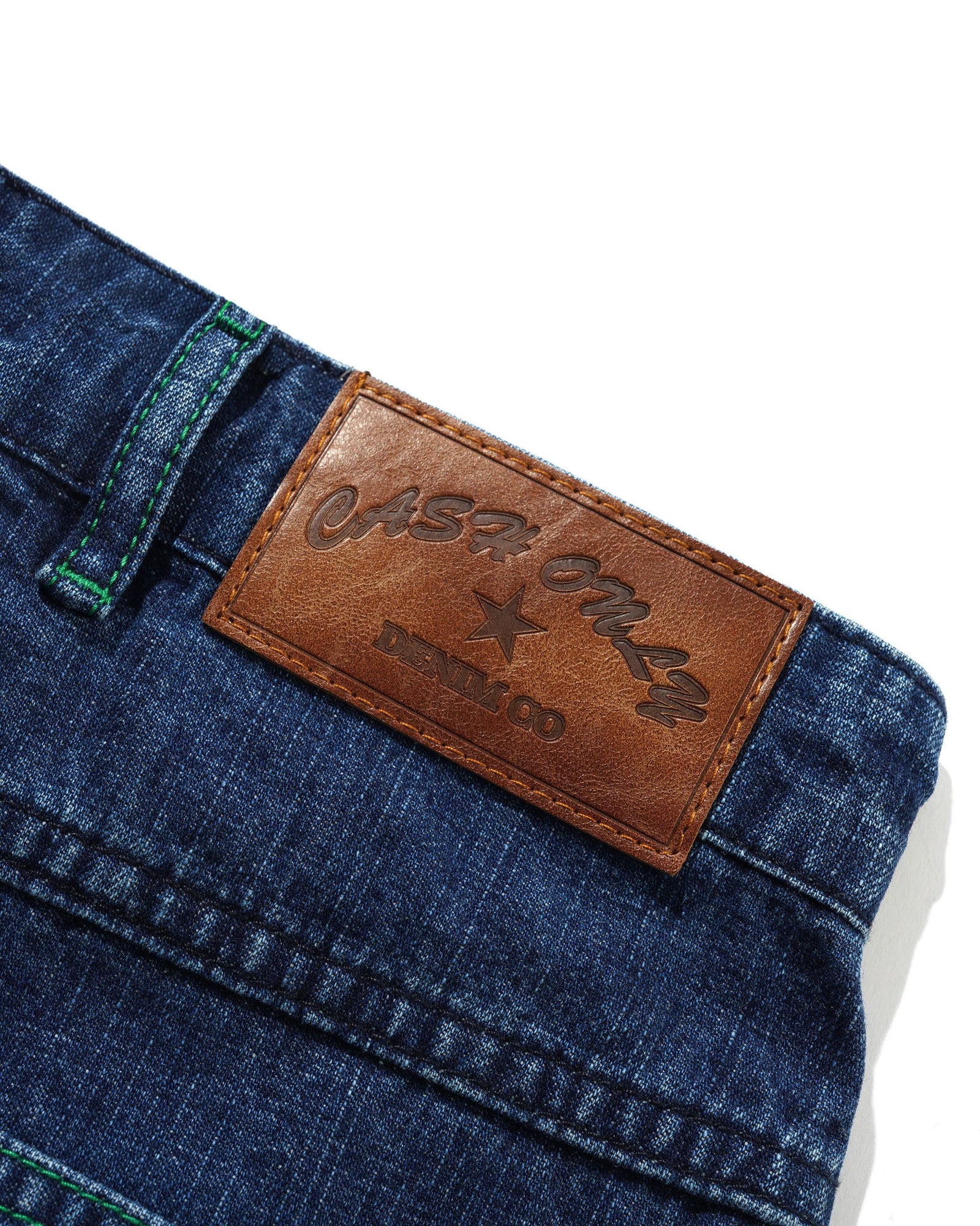 Break Denim Jeans, Washed Slub Blue