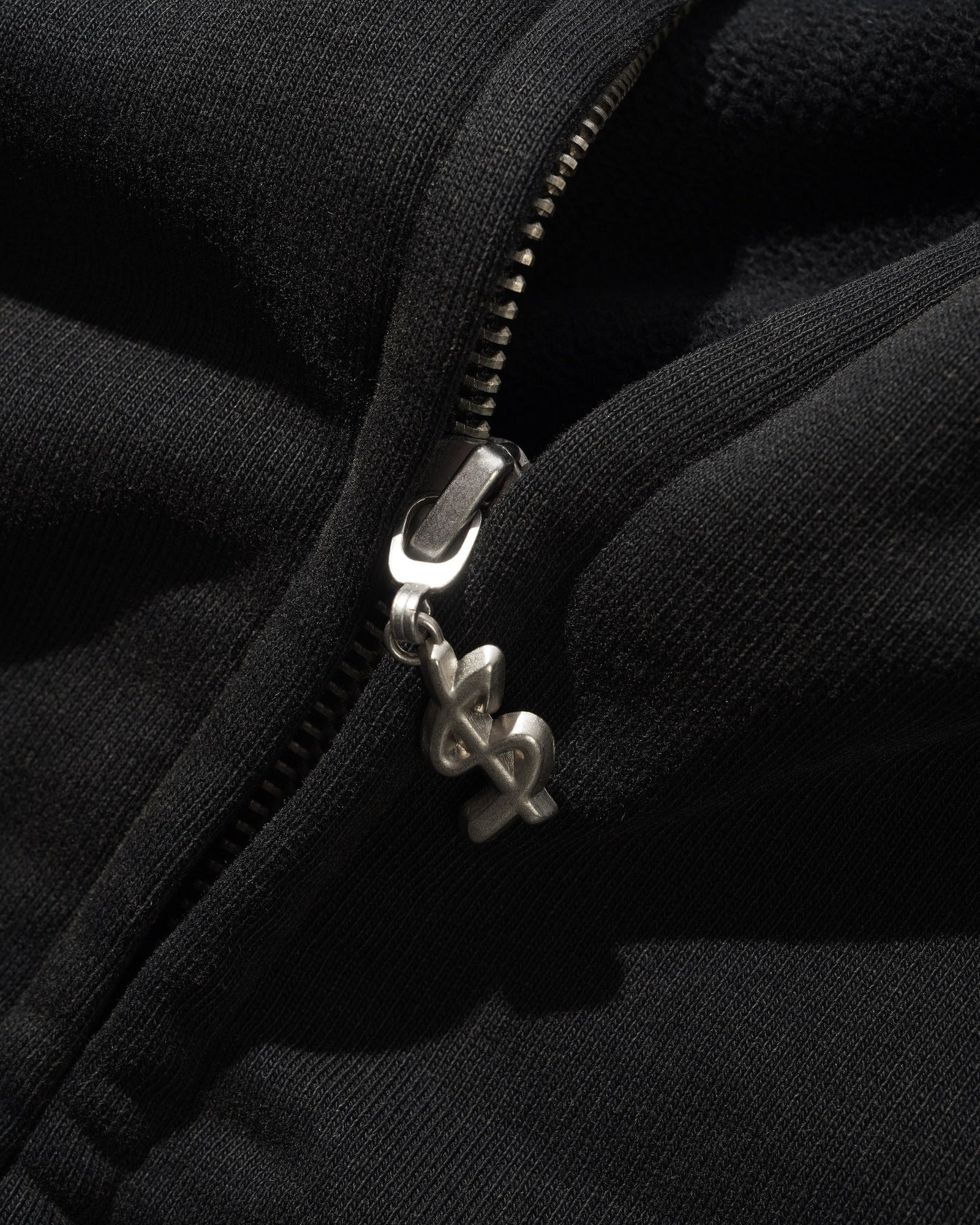 Campus Zip-Thru Hood, Washed Black