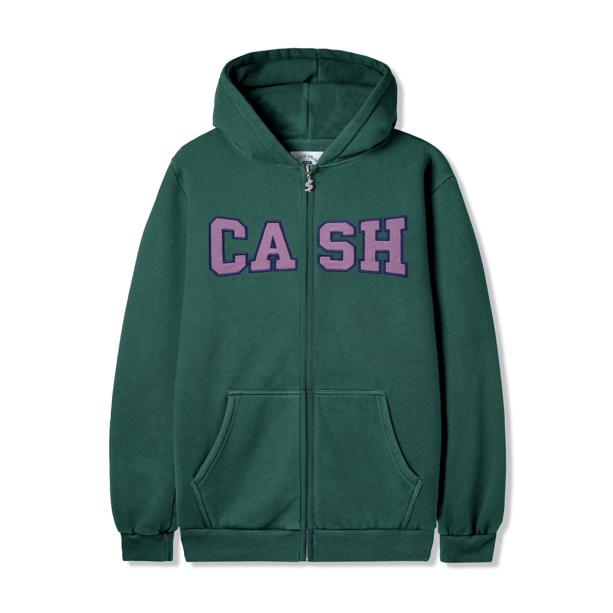 Campus Zip-Thru Hood, Washed Forest