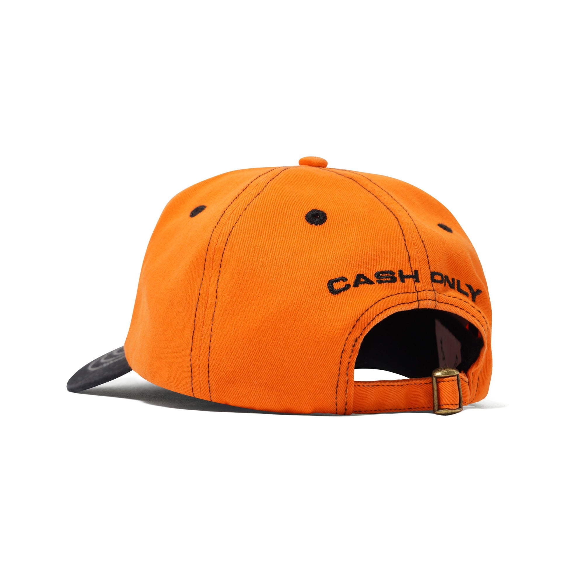 Chain 5 Panel Cap, Orange / Black