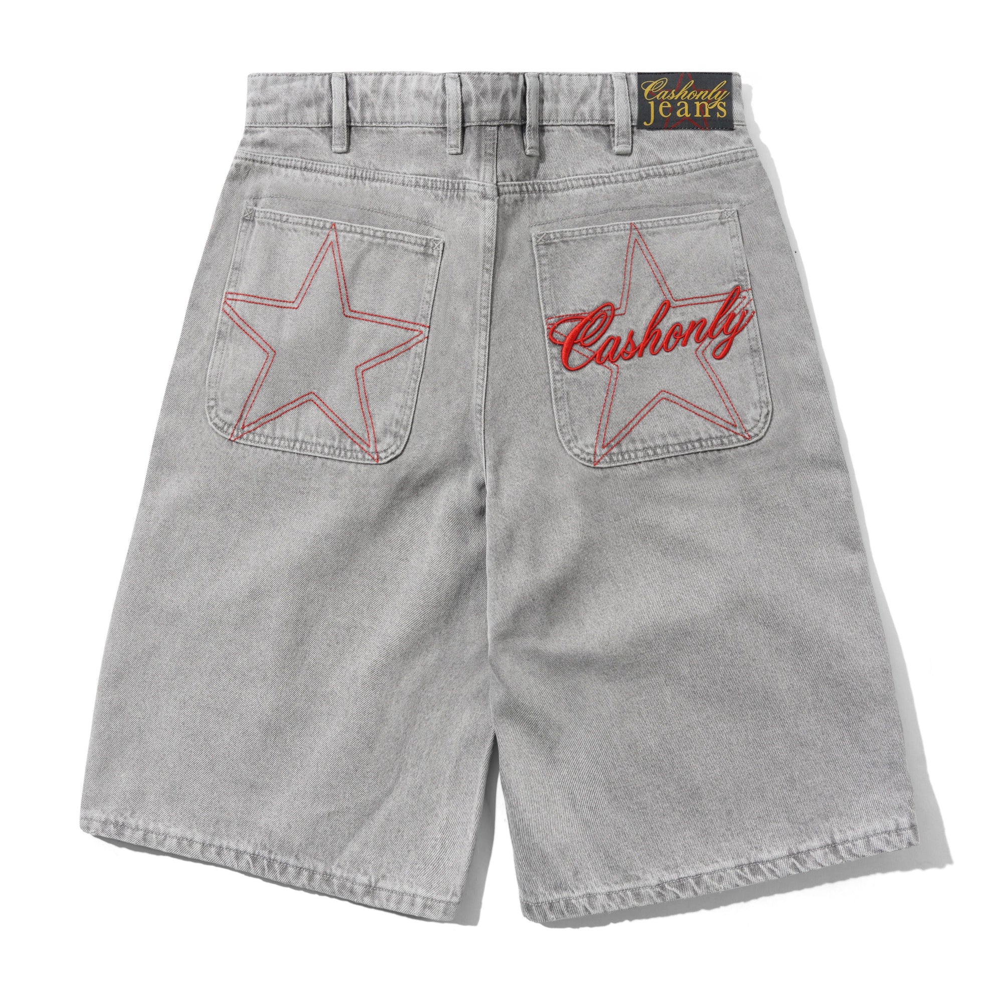 Club Denim Shorts, Washed Grey