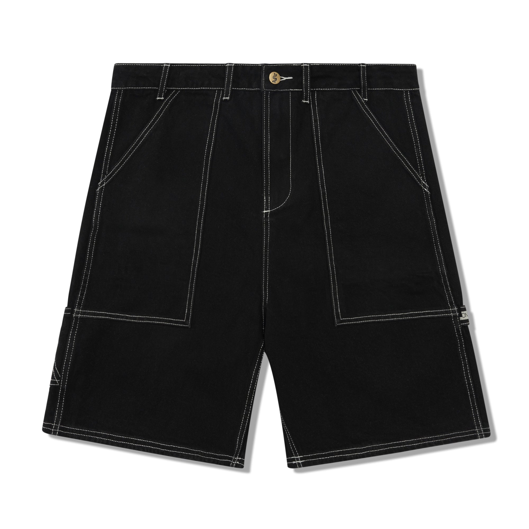 Crown Denim Shorts, Raw Black