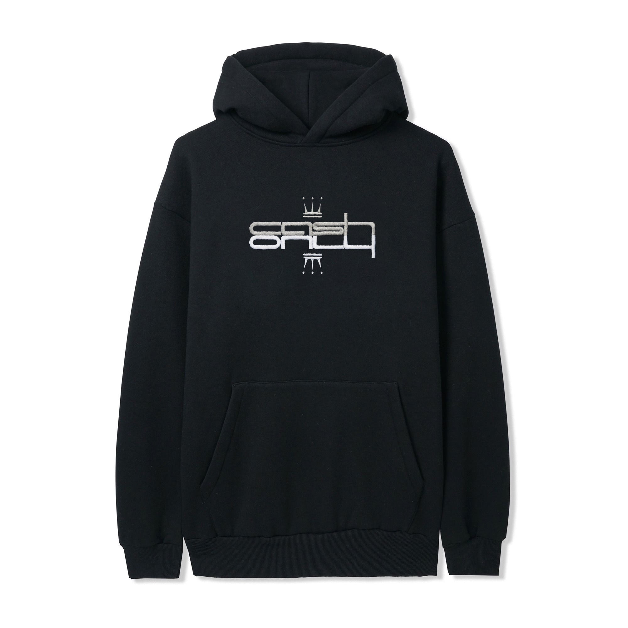 Crown Pullover Hood, Black