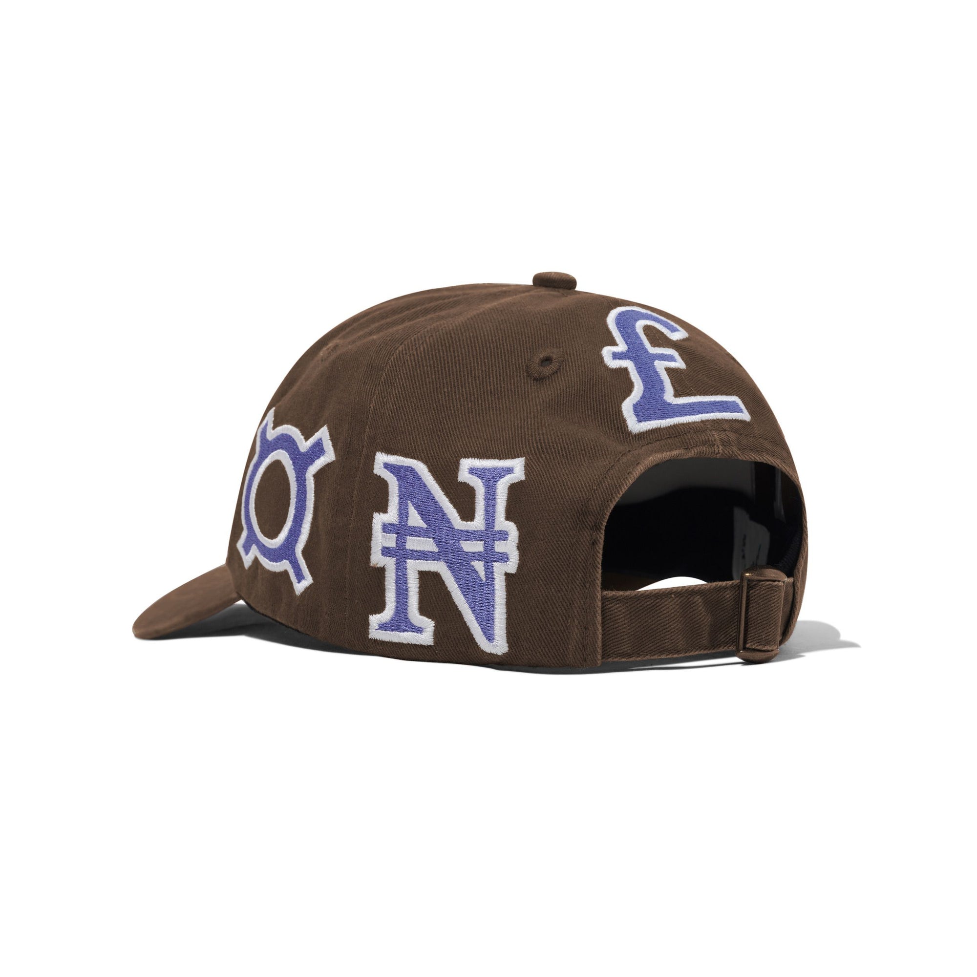 Currency 6 Panel Cap, Dark Brown