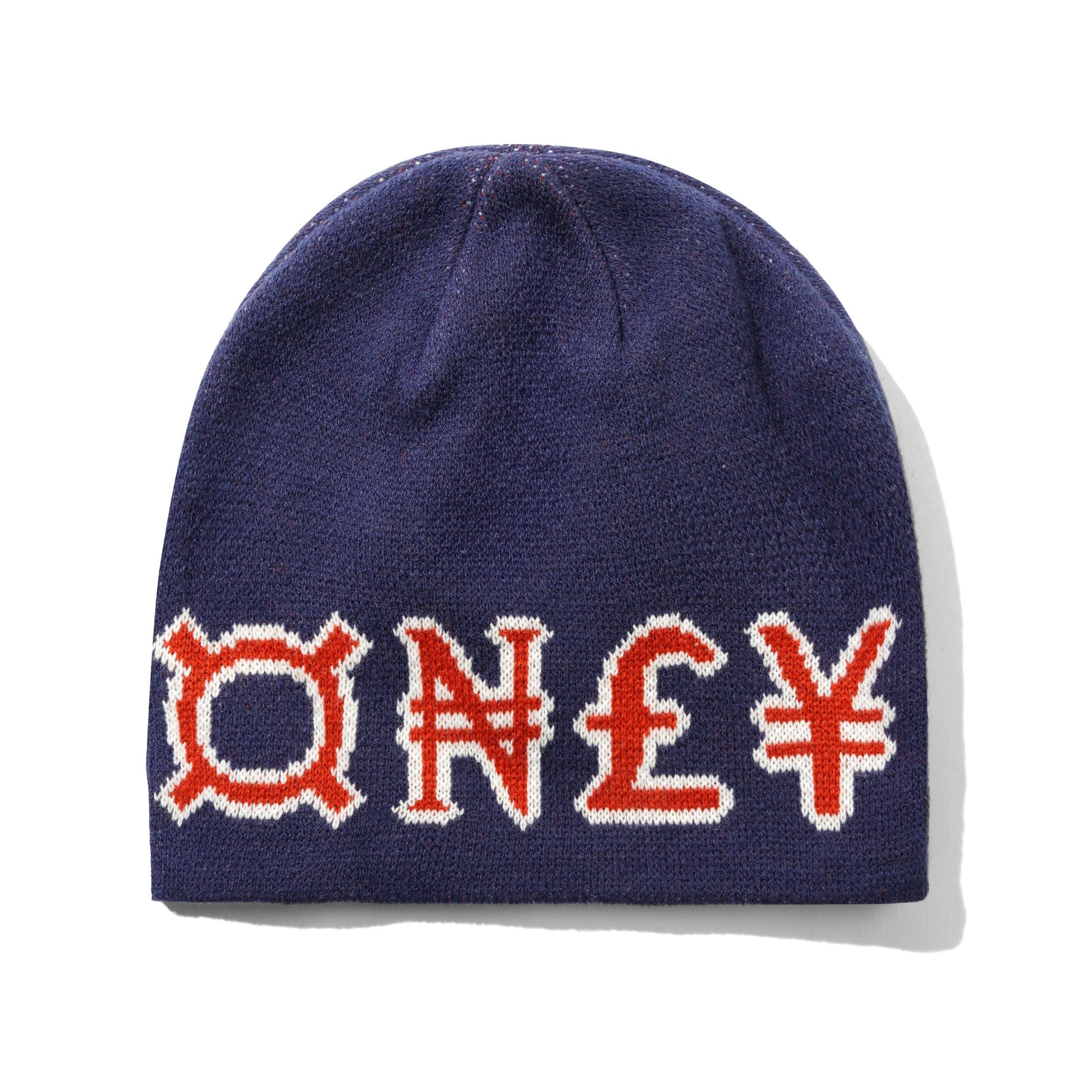 Currency Skully Beanie, Navy