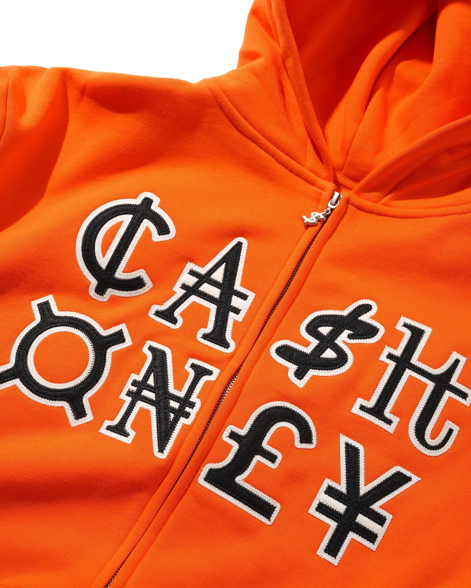 Currency Zip-Thru Hood, Orange