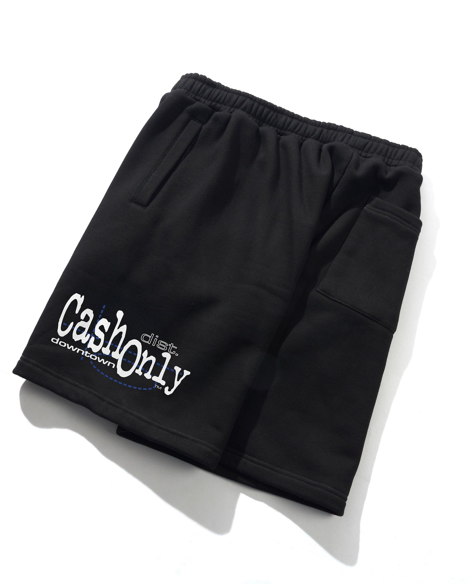 Downtown Fleece Shorts, Black
