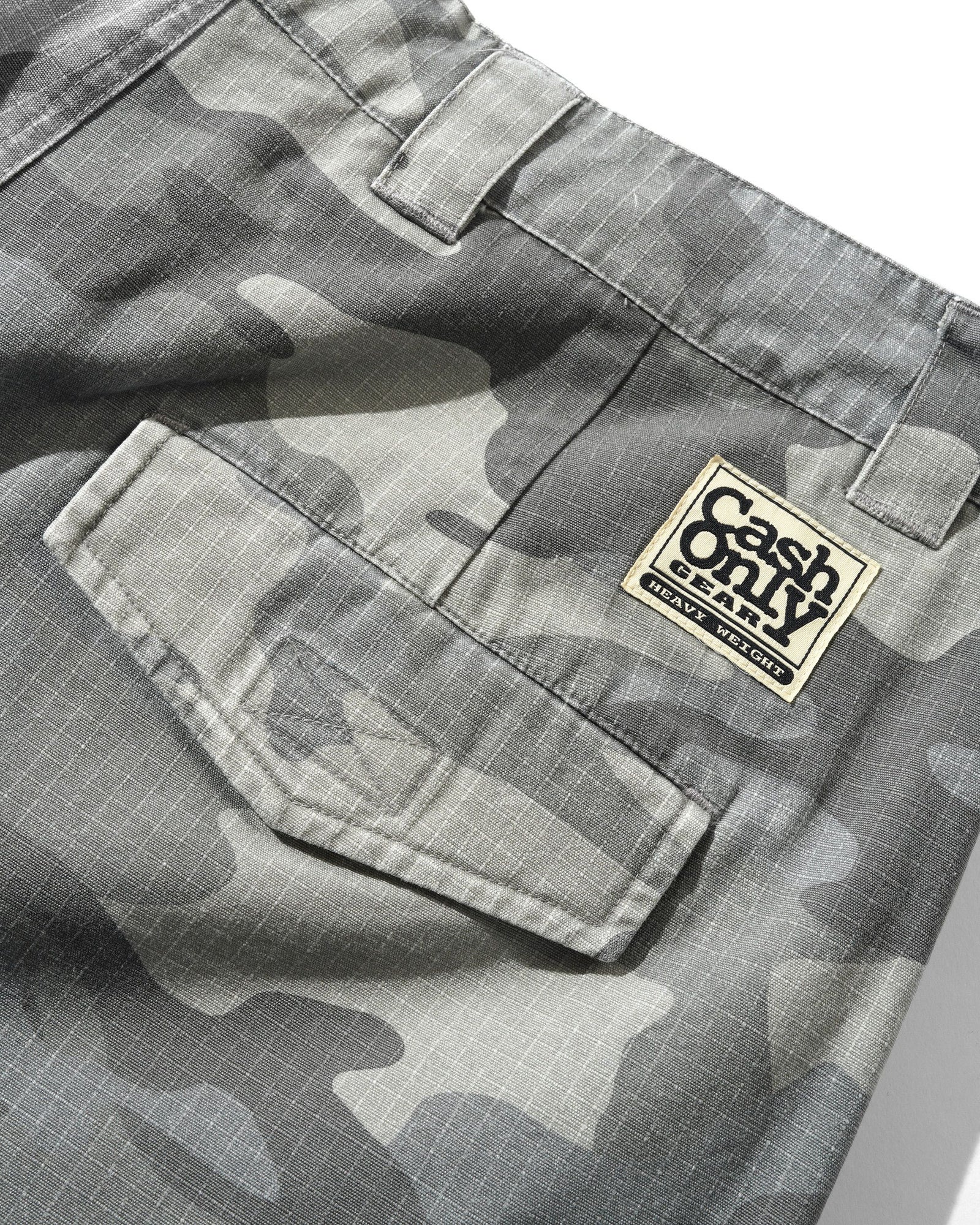 Halfway Shorts, Grey Camo Ripstop