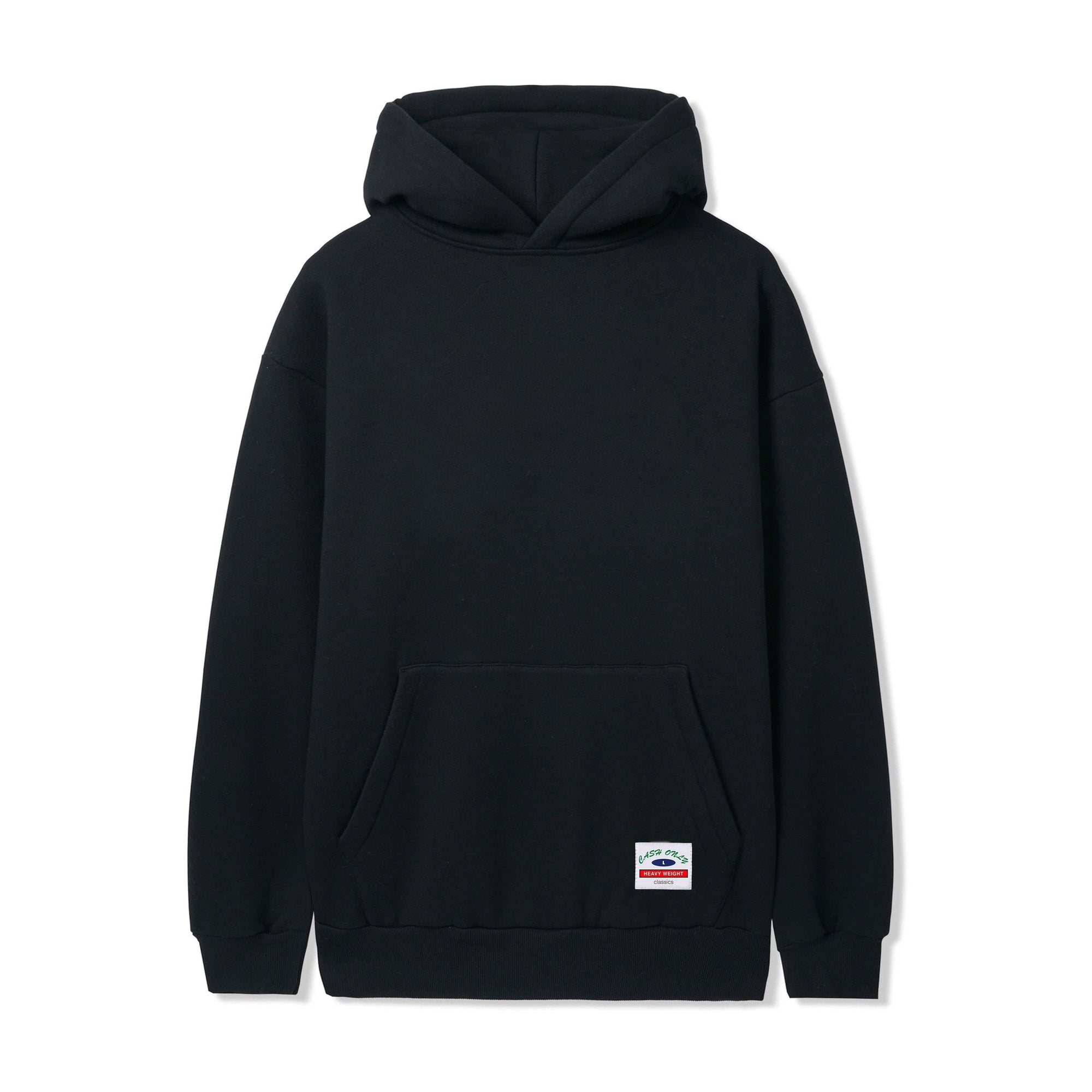 Heavy-Weight Basic Pullover Hood, Black