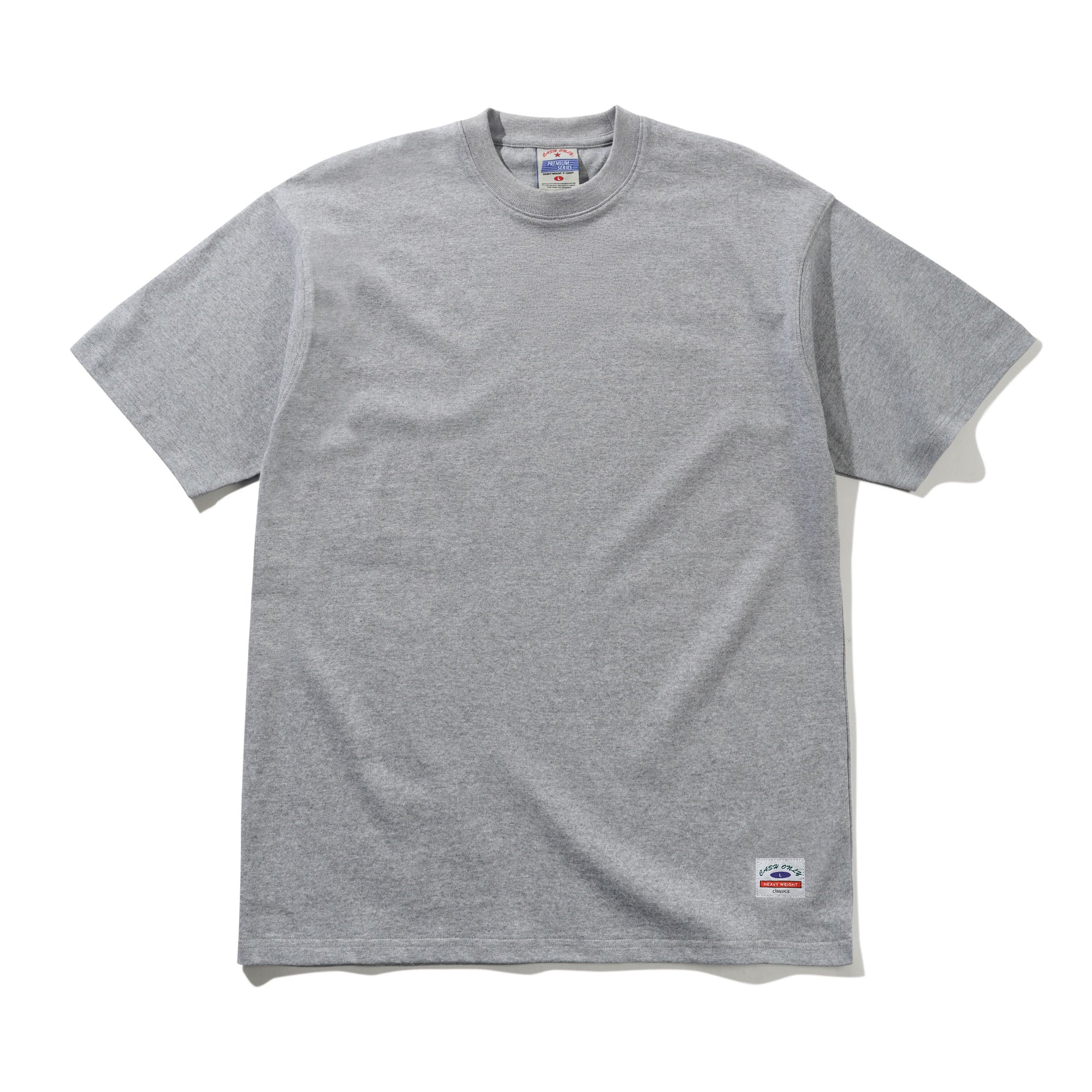 Heavy-Weight Tee, Heather Grey