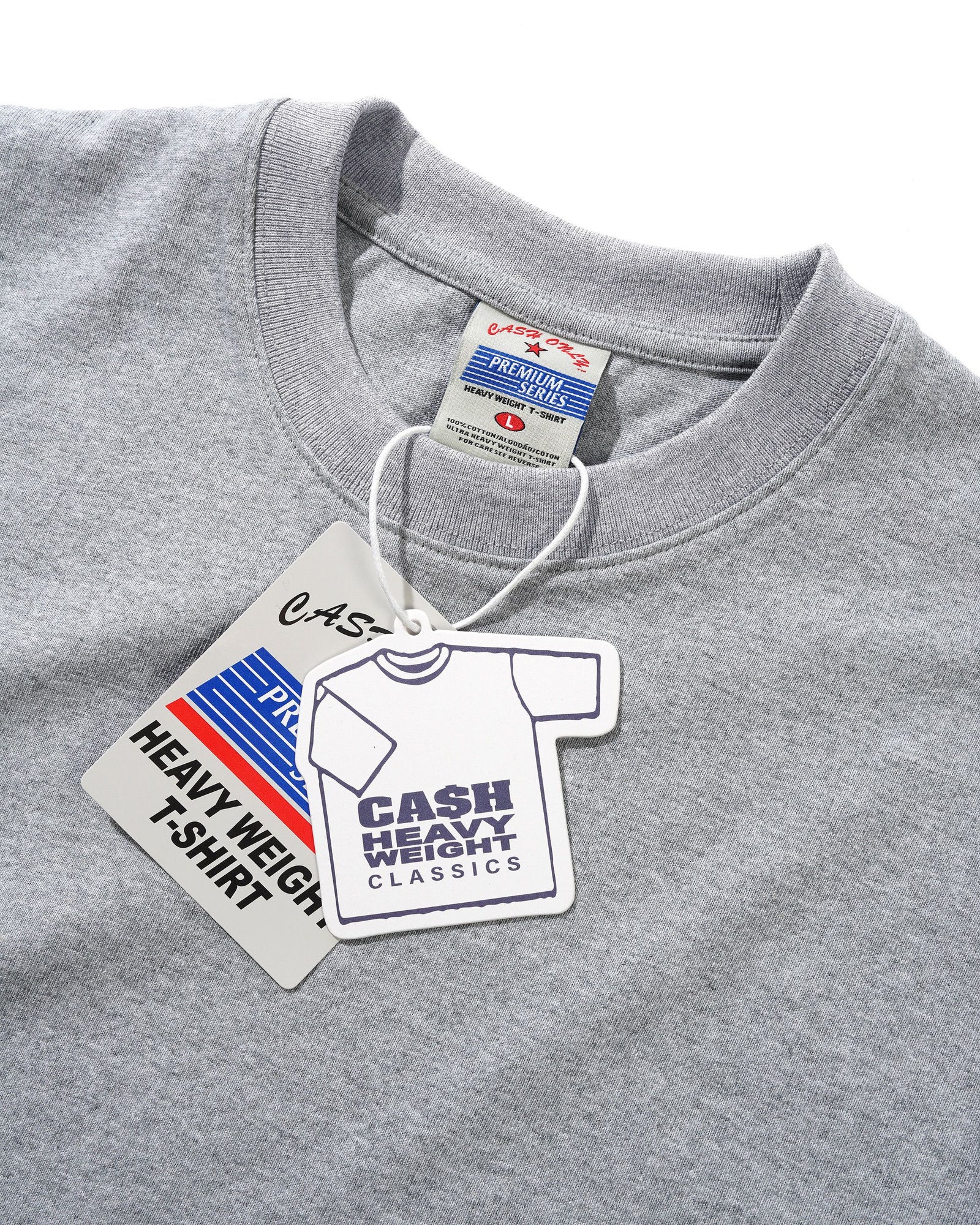 Heavy-Weight Tee, Heather Grey