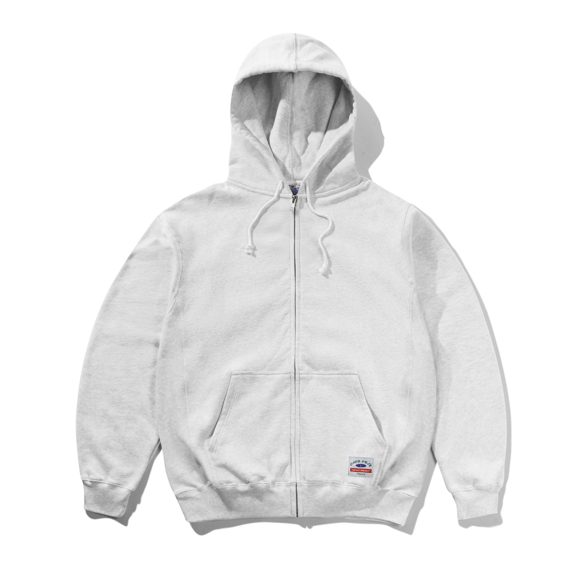 Heavy-Weight Zip-Thru Hood, Ash