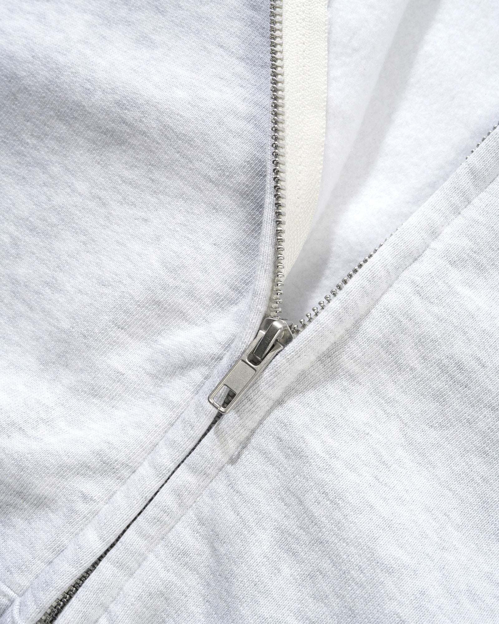 Heavy-Weight Zip-Thru Hood, Ash