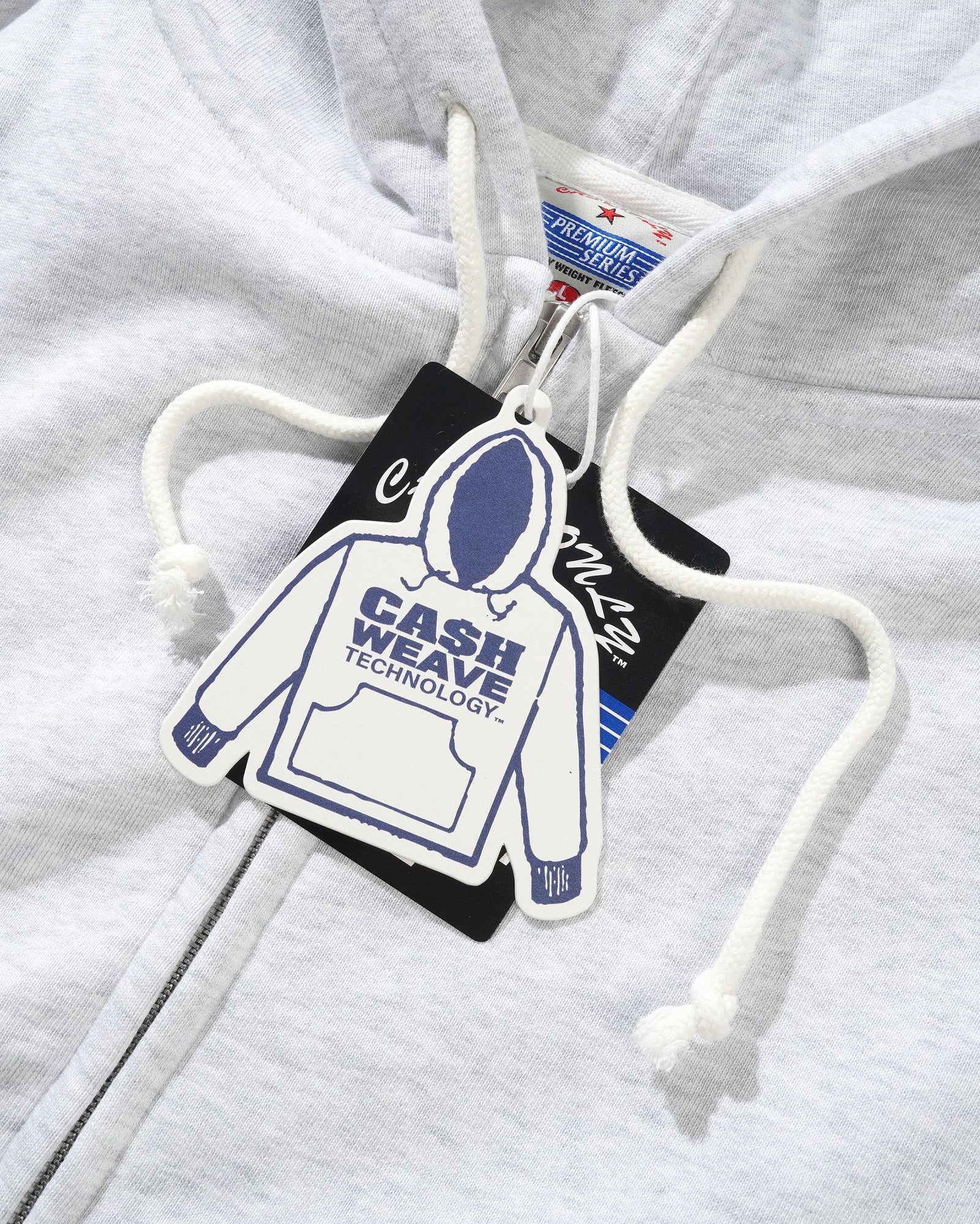 Heavy-Weight Zip-Thru Hood, Ash