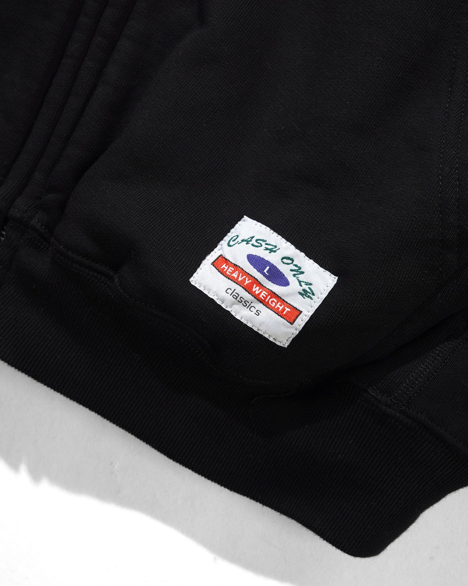 Heavy-Weight Zip-Thru Hood, Black