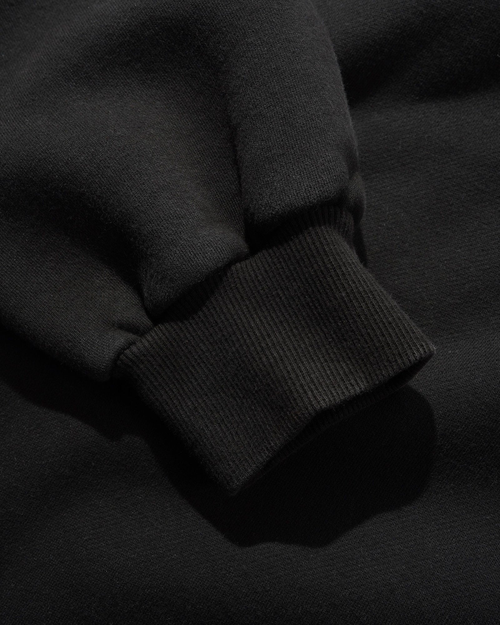 Linked Pigment Dye Pullover Hood, Washed Black