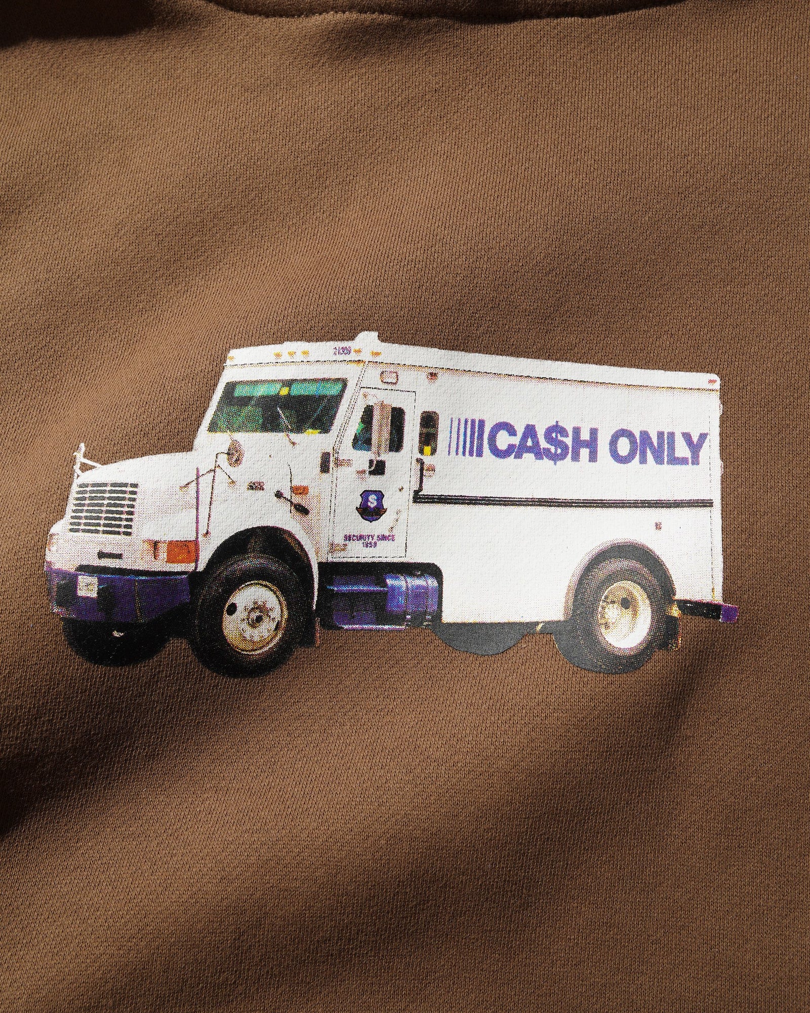 Money Truck Pullover Hood, Brown
