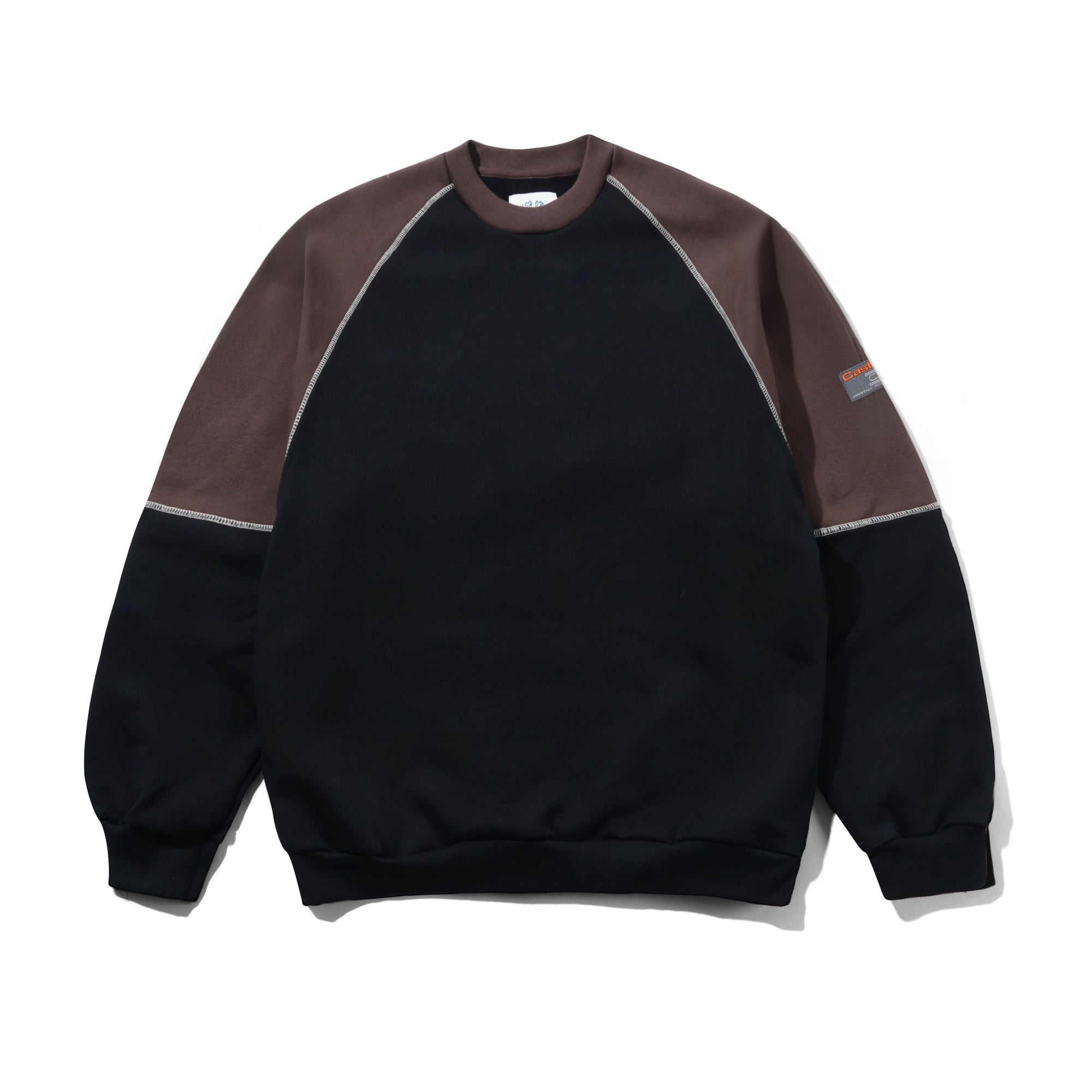 Motion Panel Crewneck, Black / Dark Brown