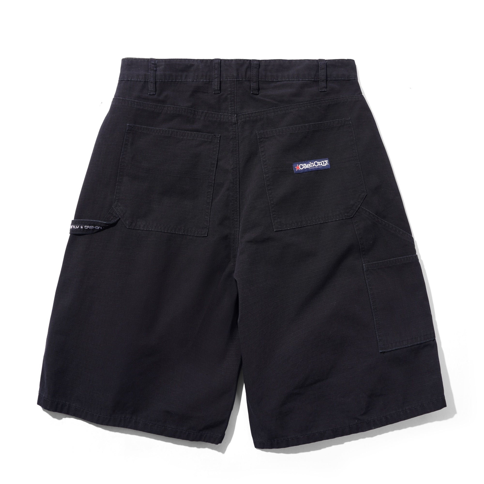 Ripstop Carpenter Shorts, Washed Black