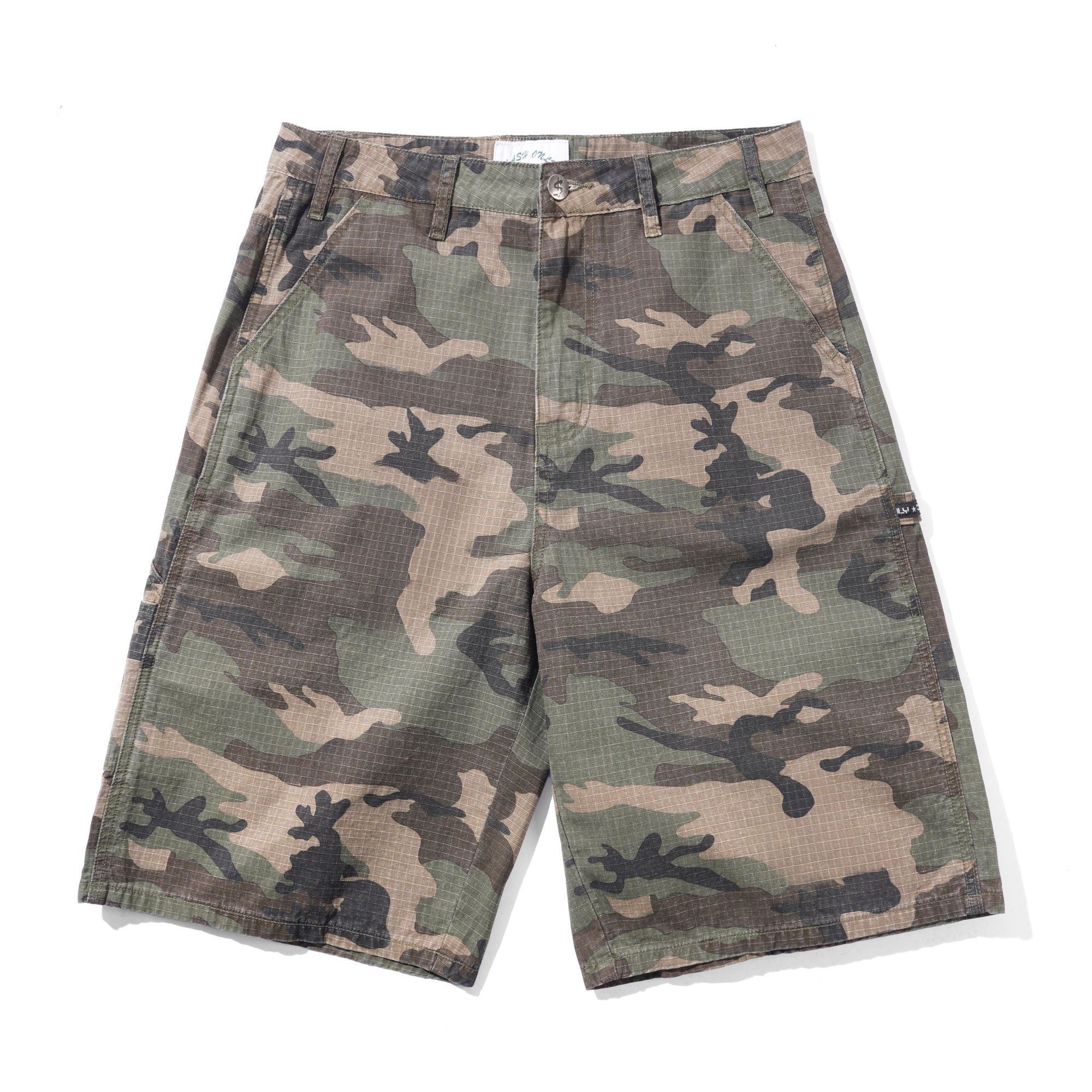 Ripstop Carpenter Shorts, Woodland Camo