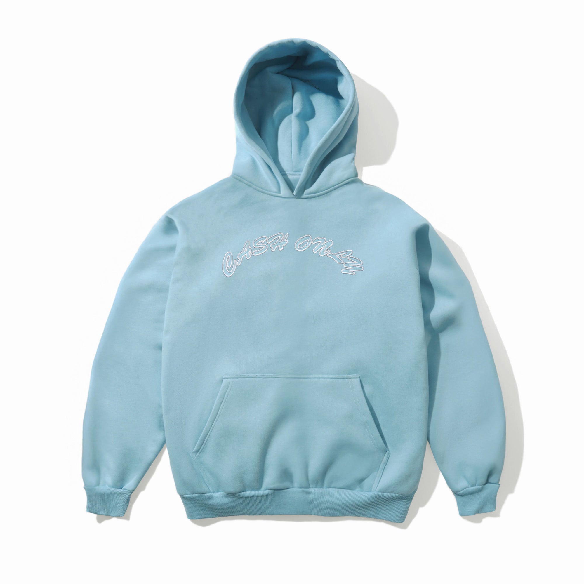Ripstop Logo Applique Pullover Hood, Sky