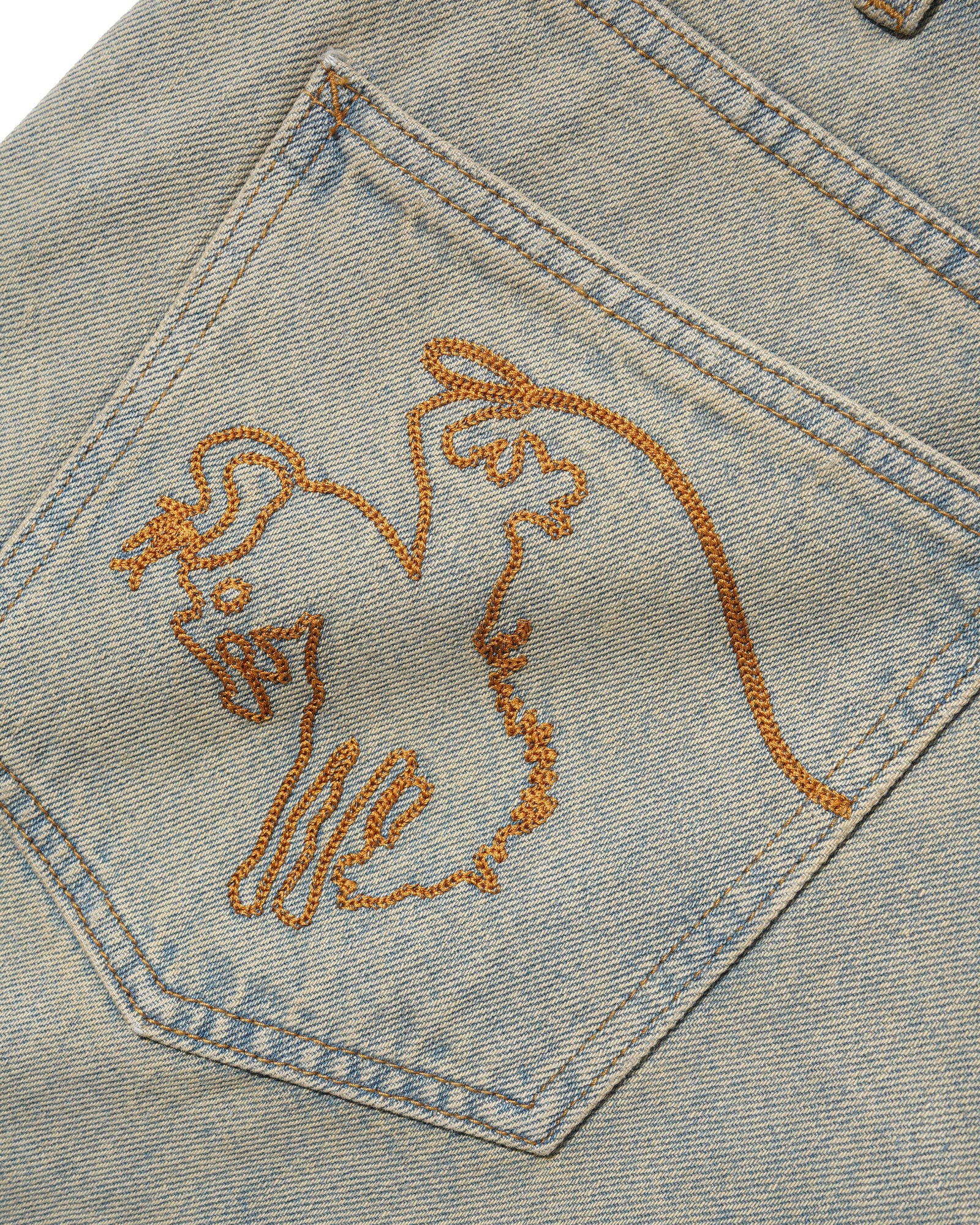 Rodeo Denim Jeans, Sun Fade Blue