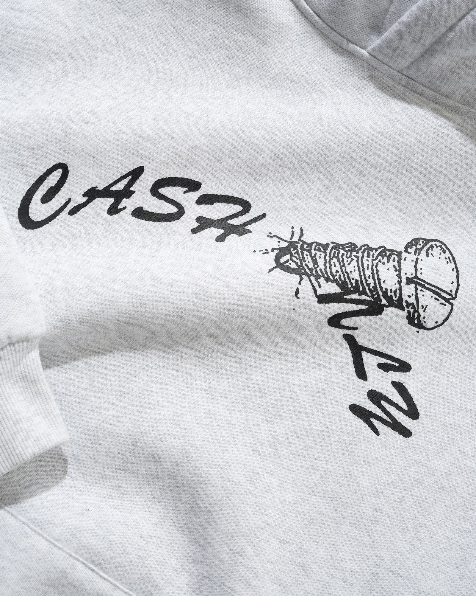 Screw Logo Pullover Hood, Ash