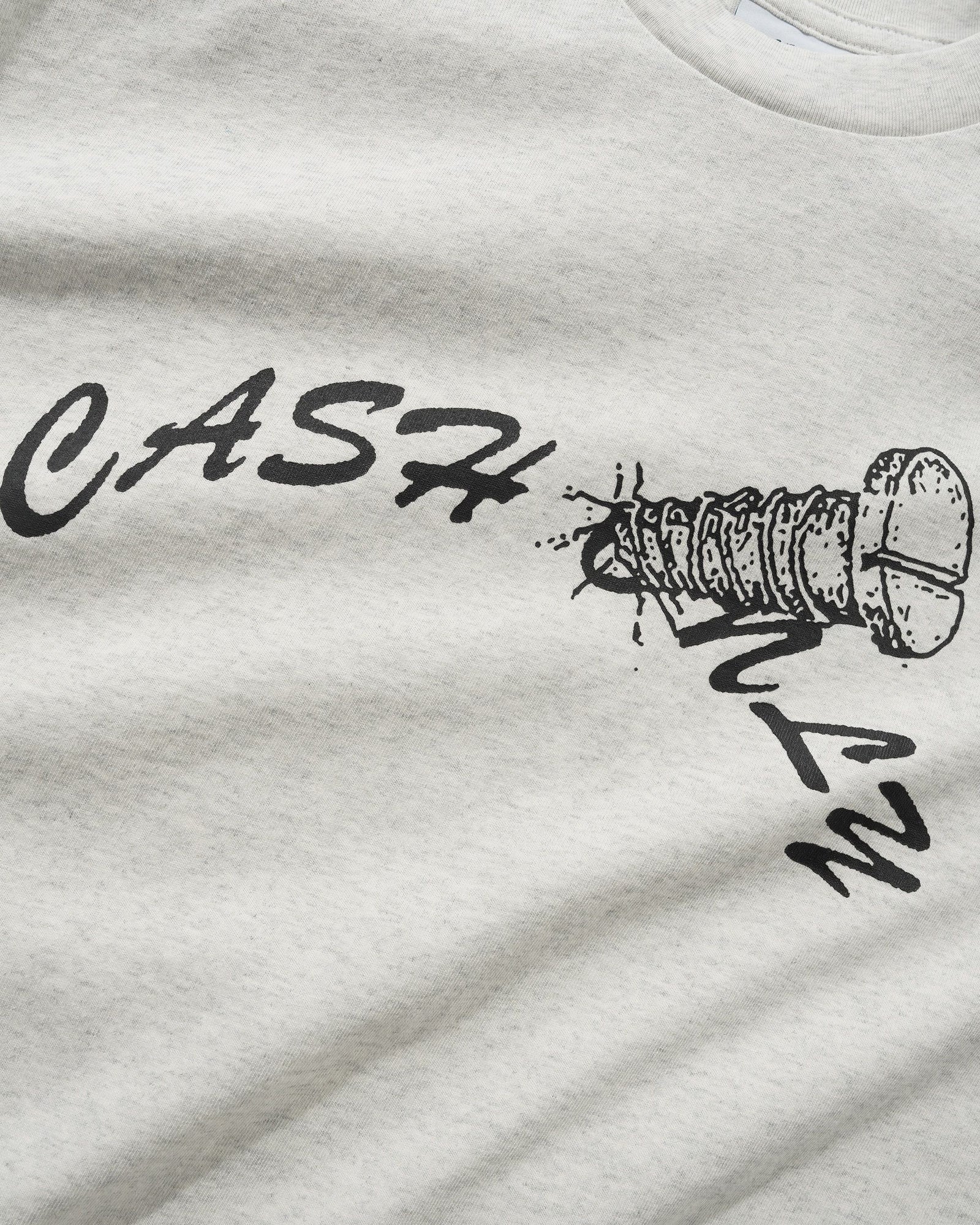 Screw Logo Tee, Ash