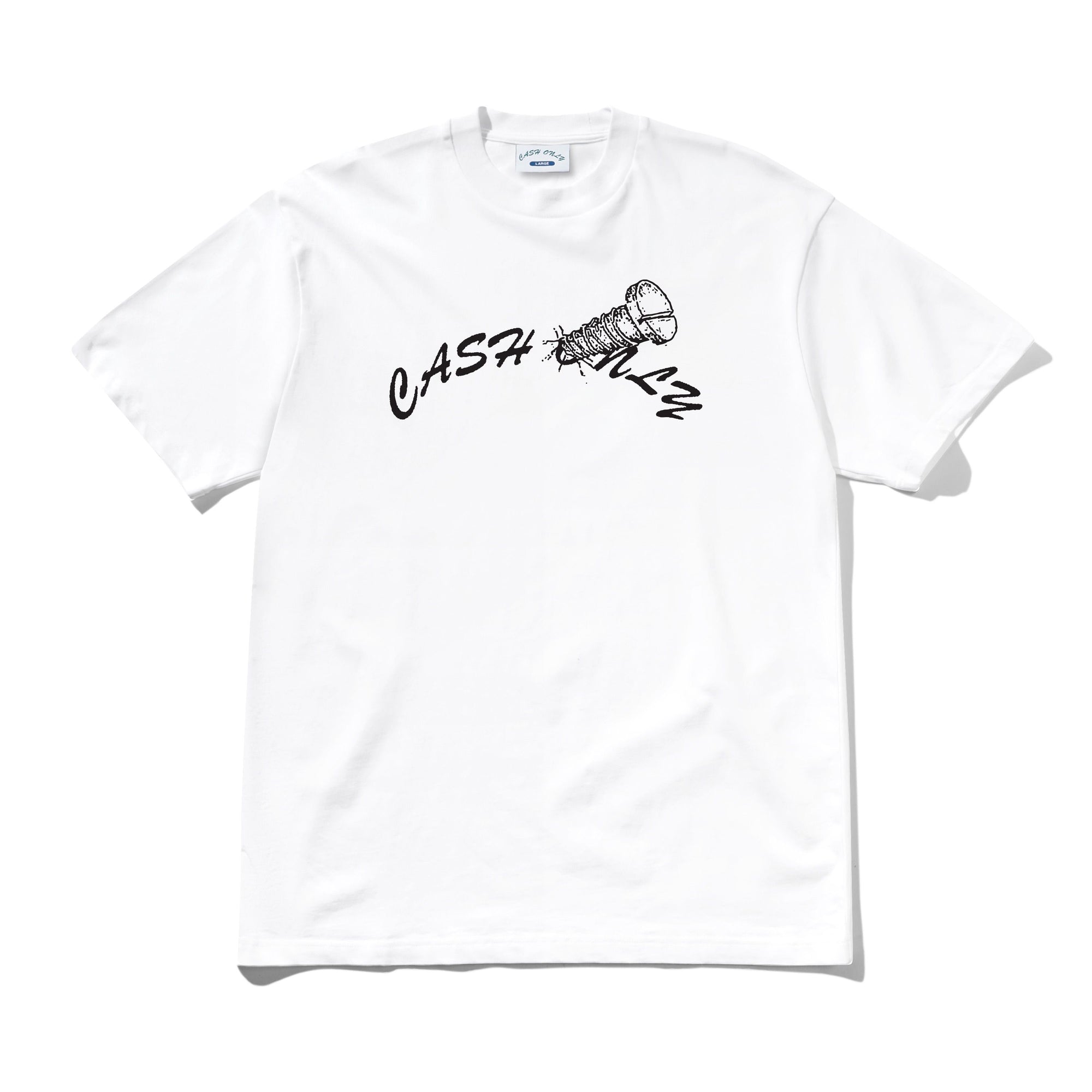 Screw Logo Tee, White
