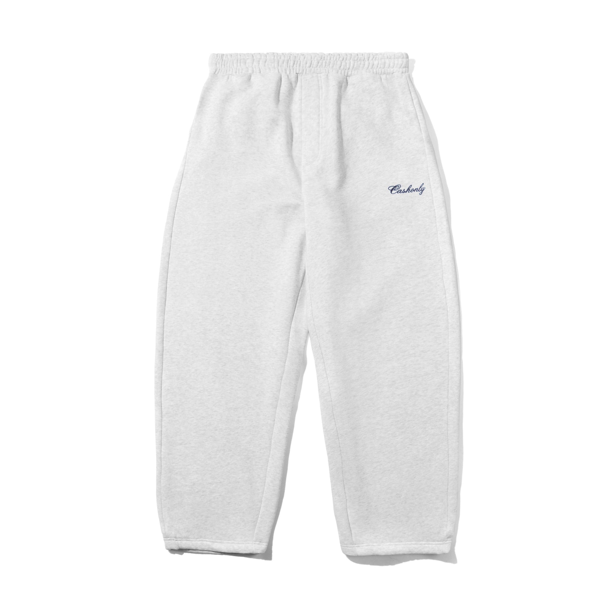 Script Fleece Sweatpants, Ash
