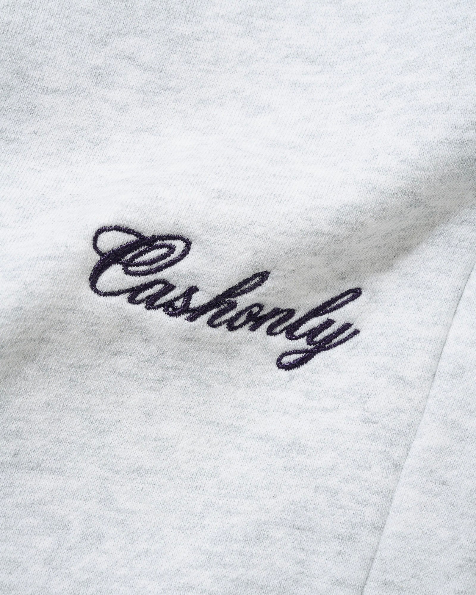 Script Fleece Sweatpants, Ash