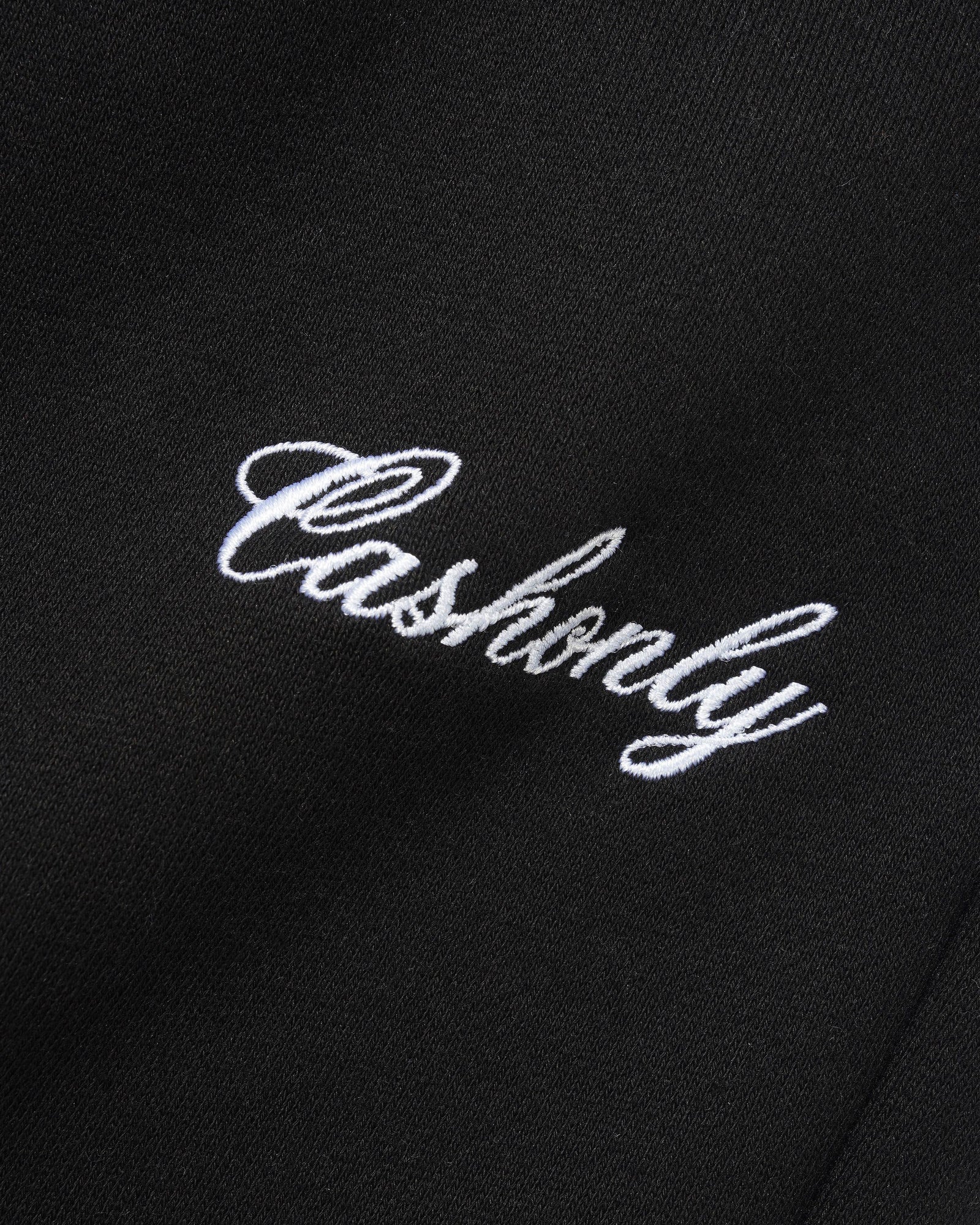 Script Fleece Sweatpants, Black