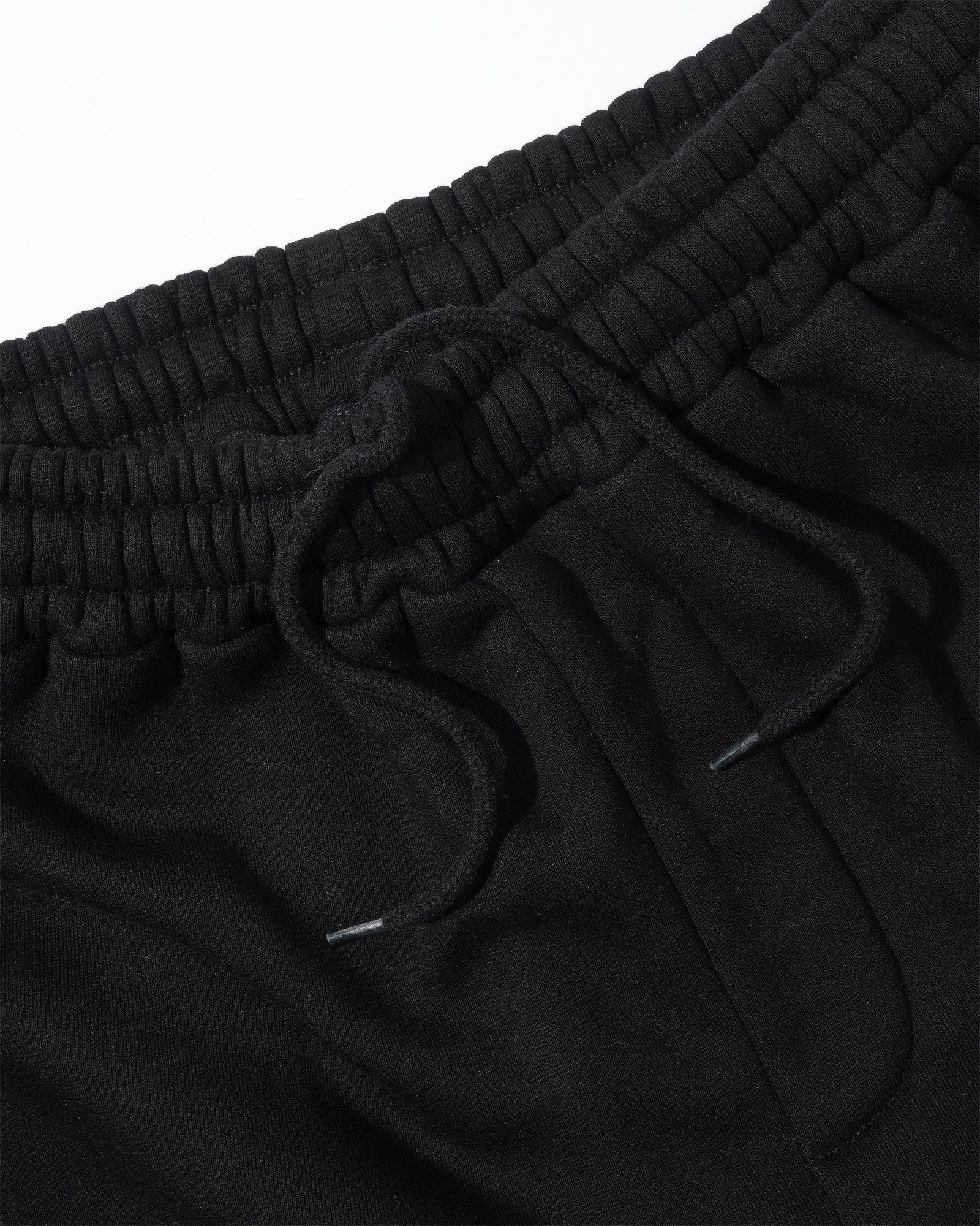 Script Fleece Sweatpants, Black