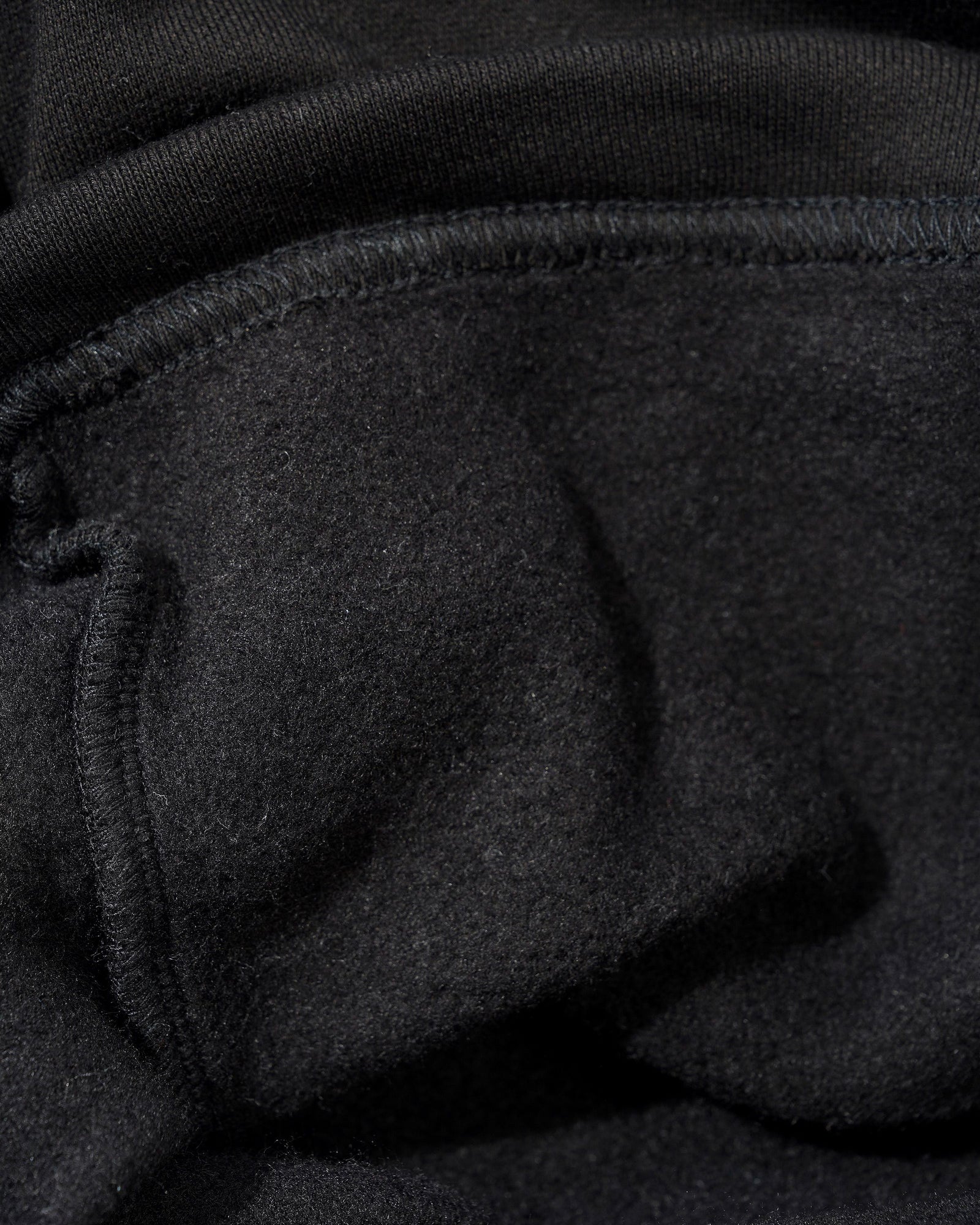 Script Fleece Sweatpants, Black