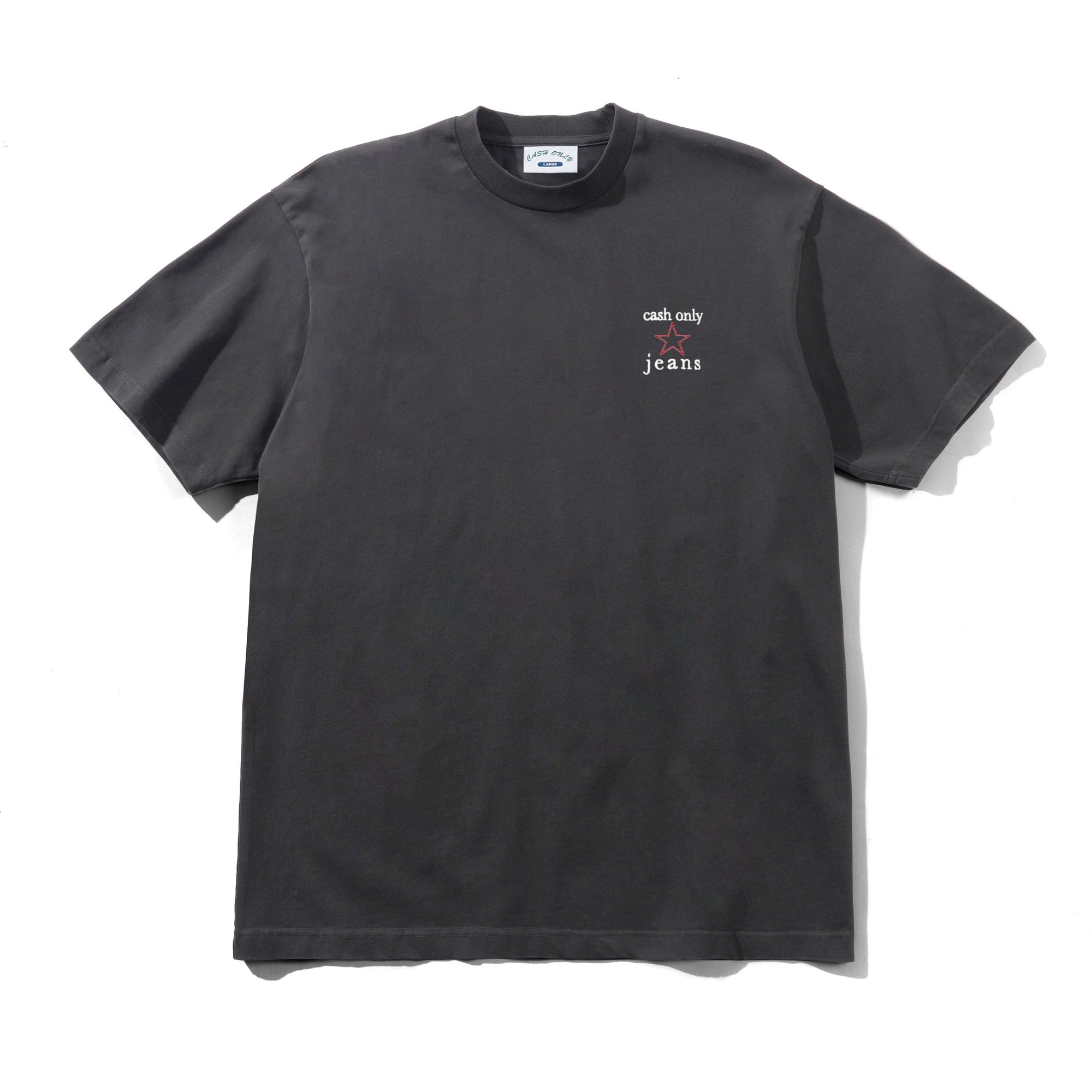 Star Tee, Washed Black