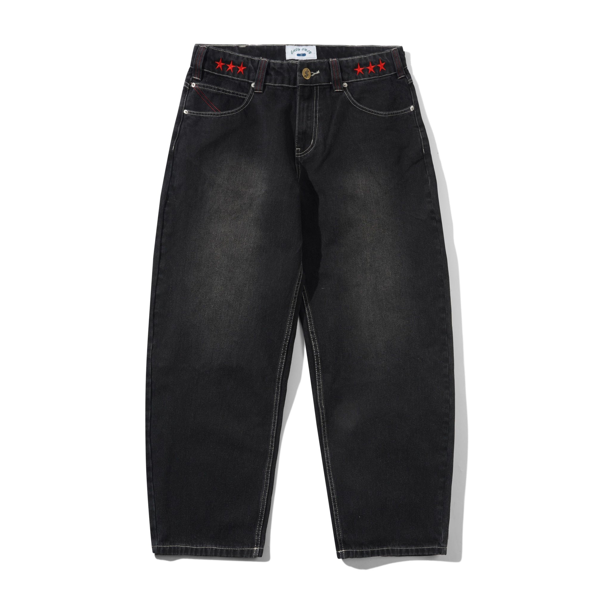 Stars Denim Jeans, Washed Black