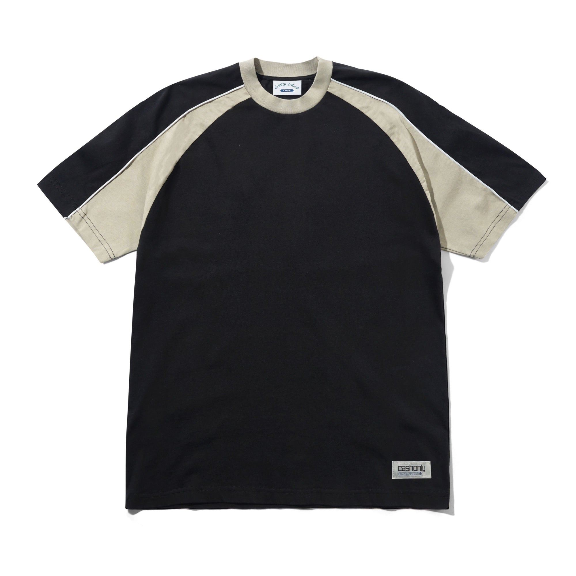 Track Panel Tee, Black / Cove