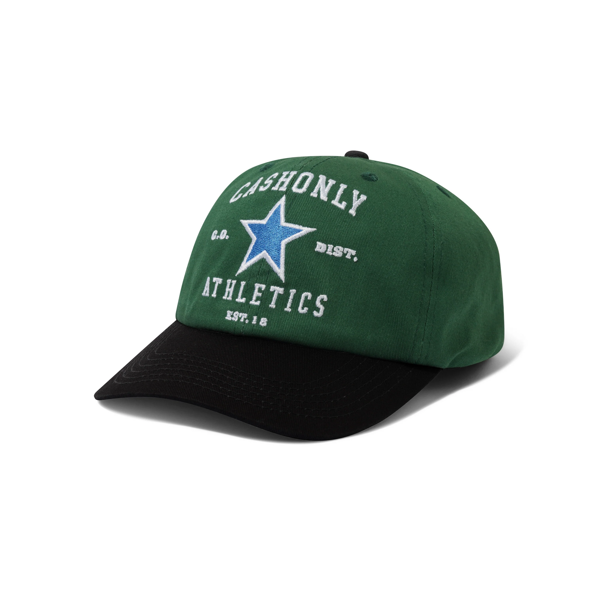 Athletics 6 Panel Cap, Forest / Black