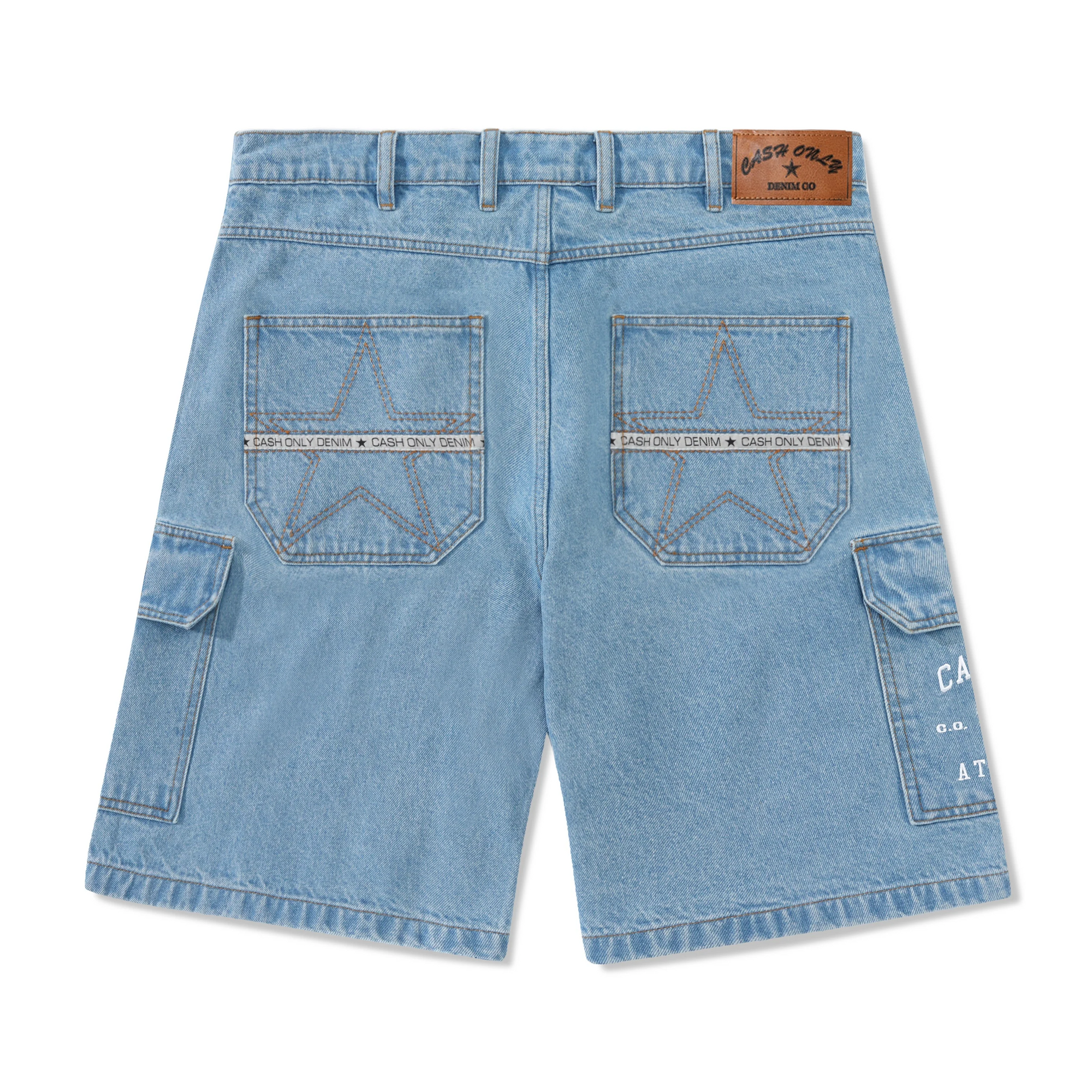 Athletics Denim Shorts, Washed Indigo