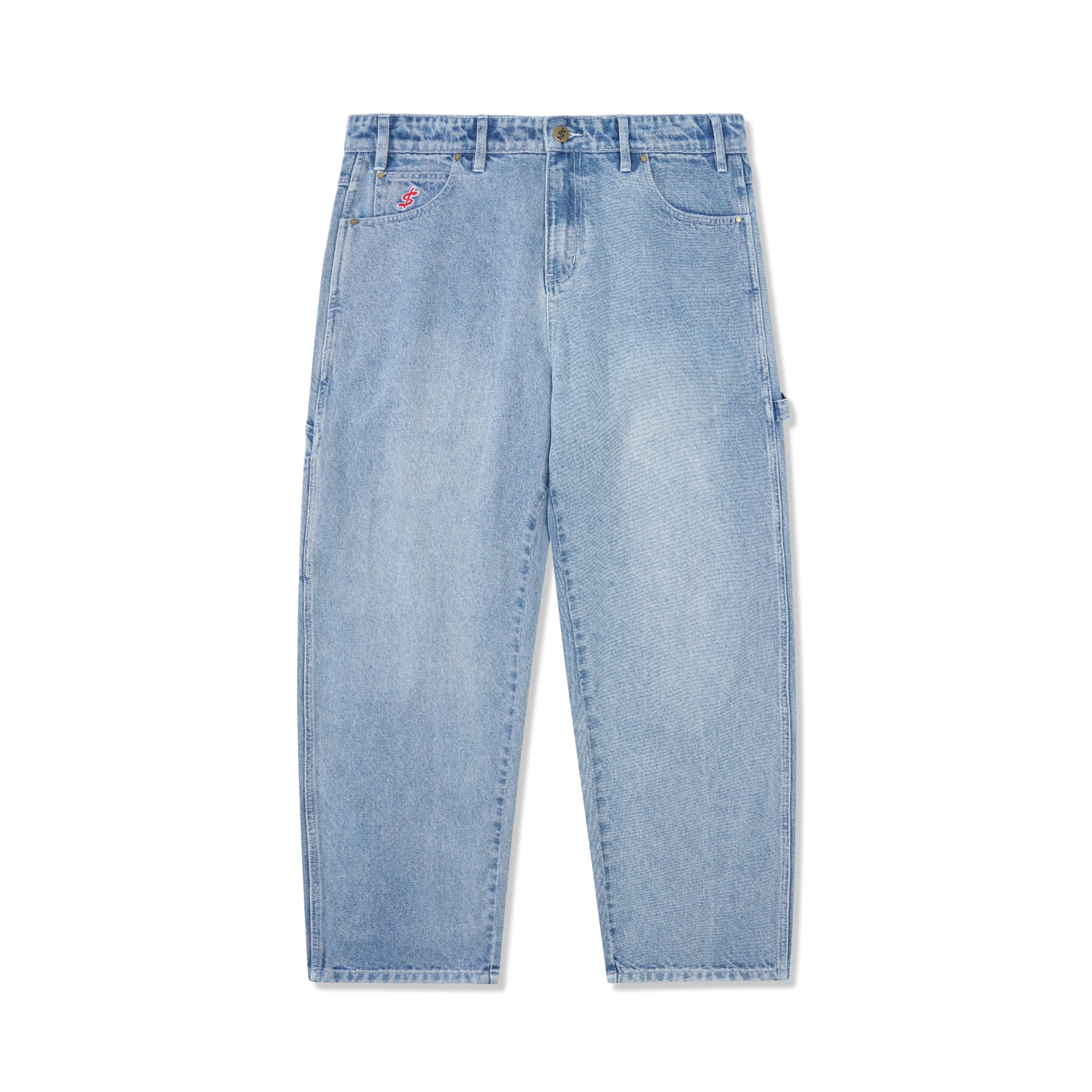 Blockout Denim Jeans, Silver Indigo Wash