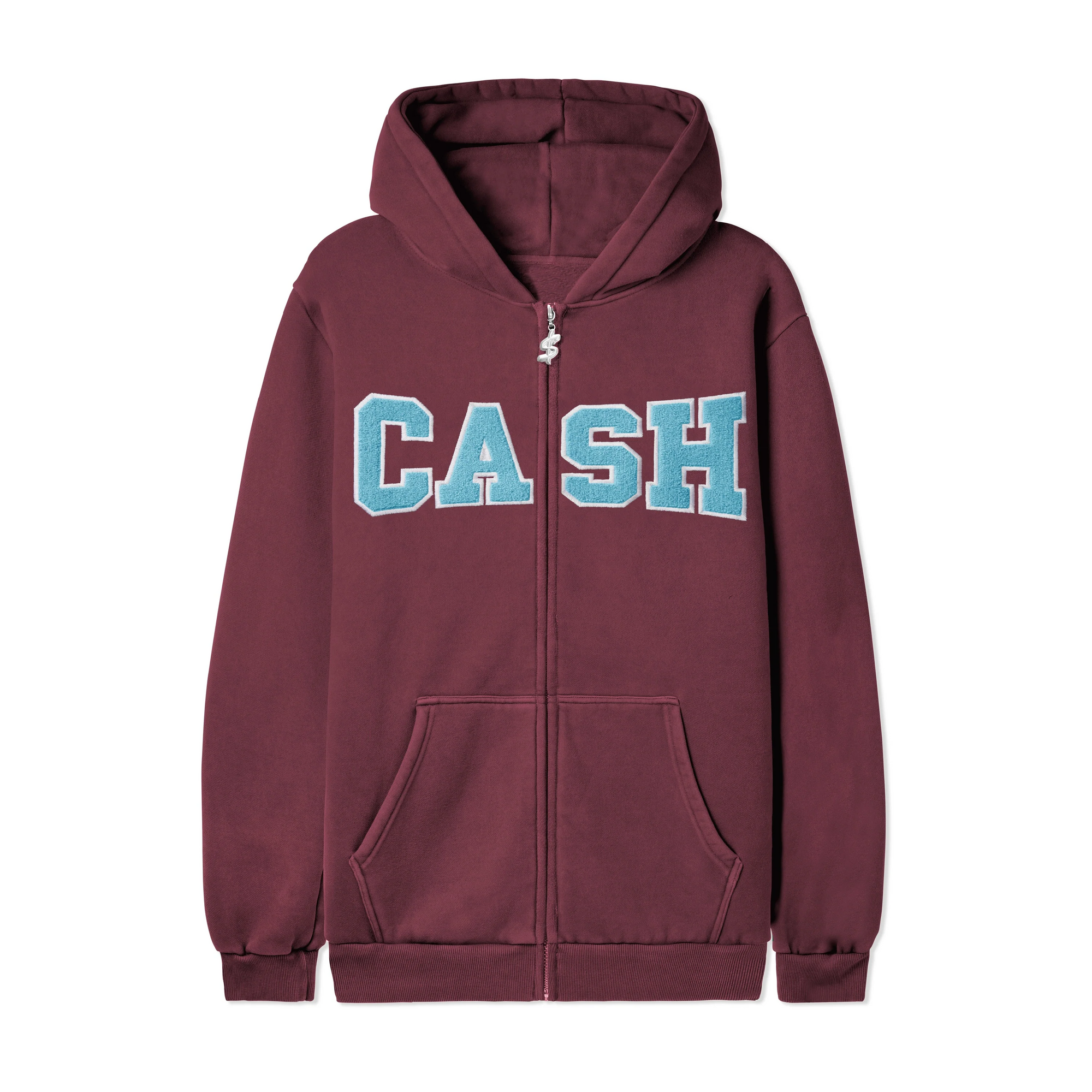 Campus Zip-Thru Hood, Burgundy