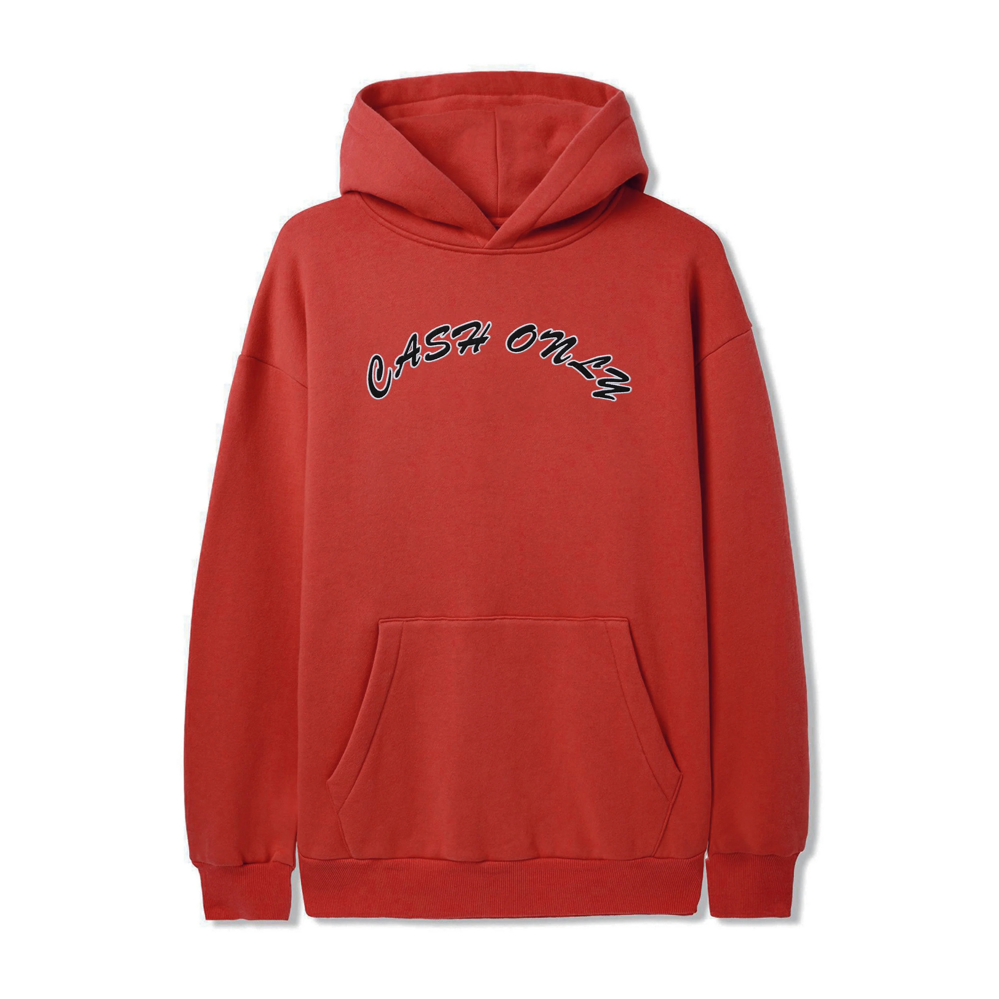 Felt Applique Logo Pullover Hood, Chilli