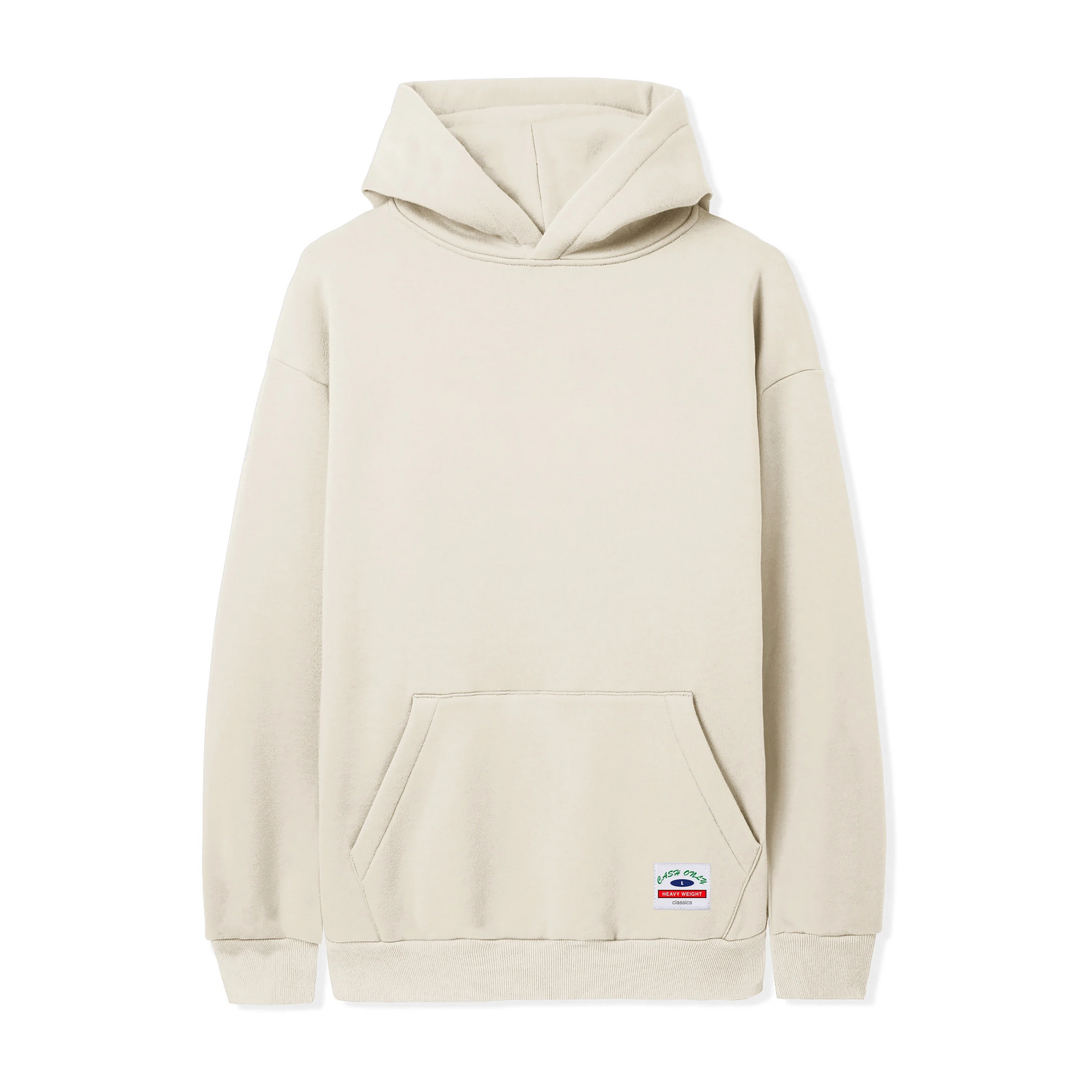 Heavy-Weight Basic Pullover Hood, Cream  